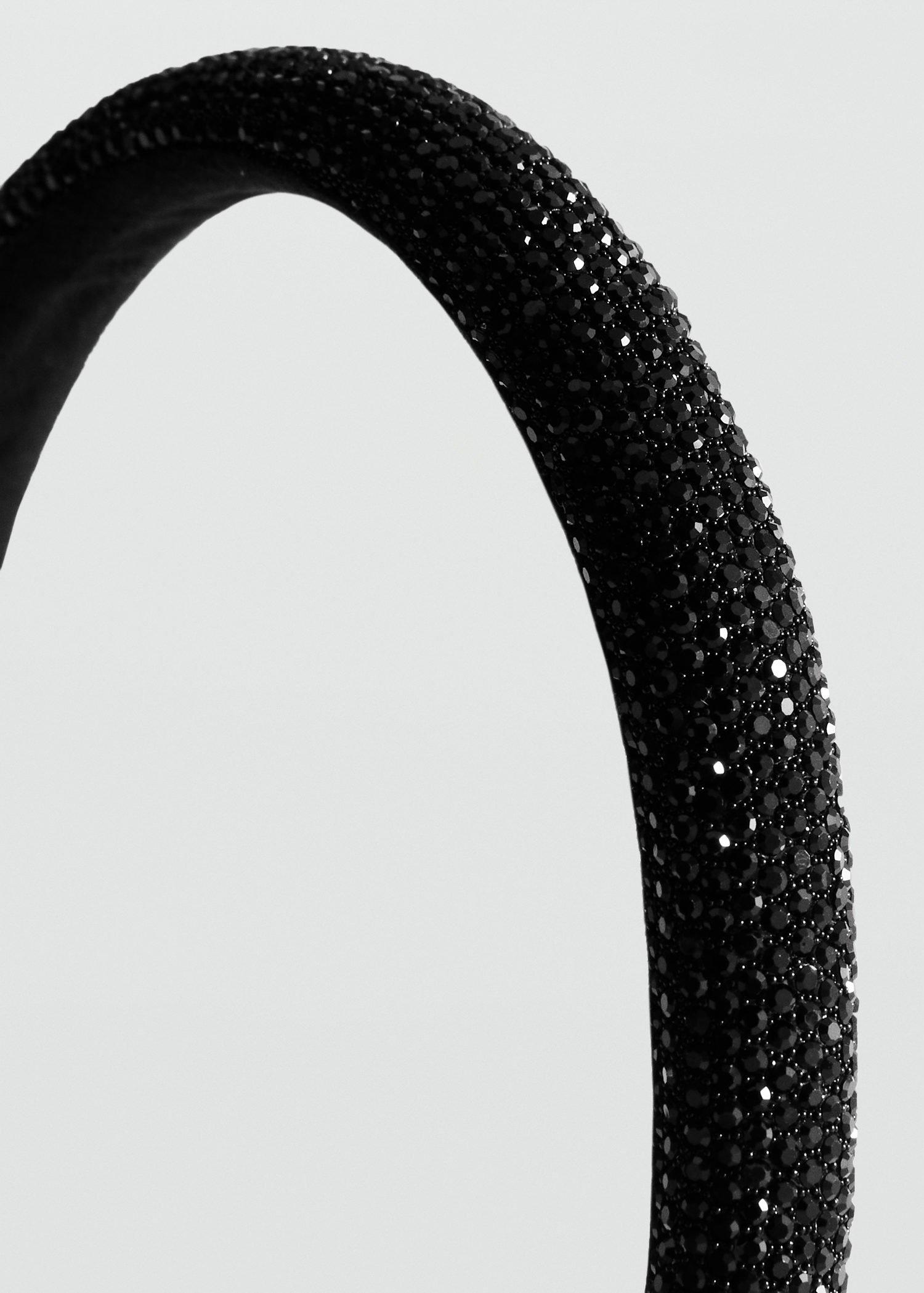 BLACK Glitter headband, Black, large image number 1