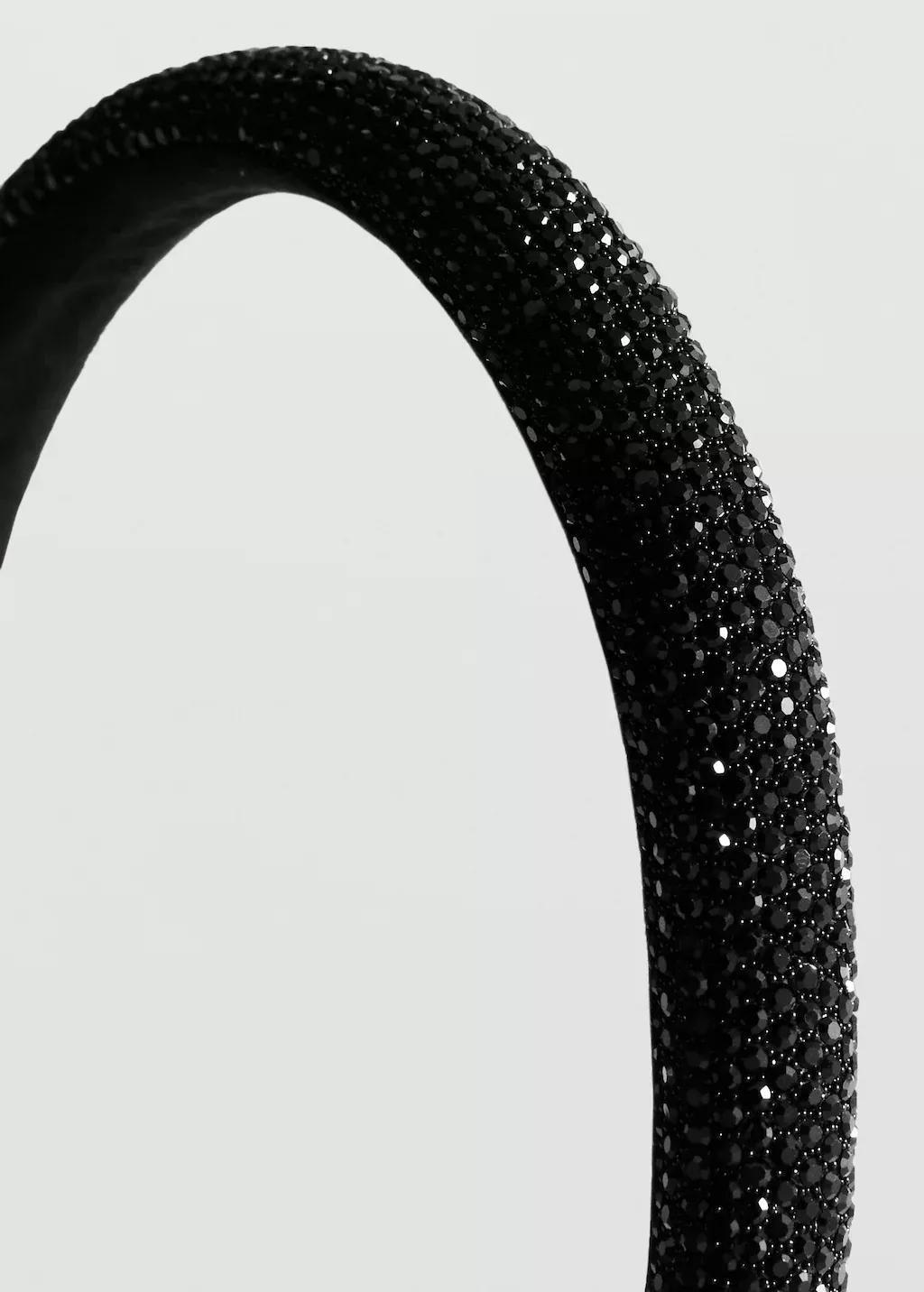 BLACK Glitter headband, Black, large image number 2