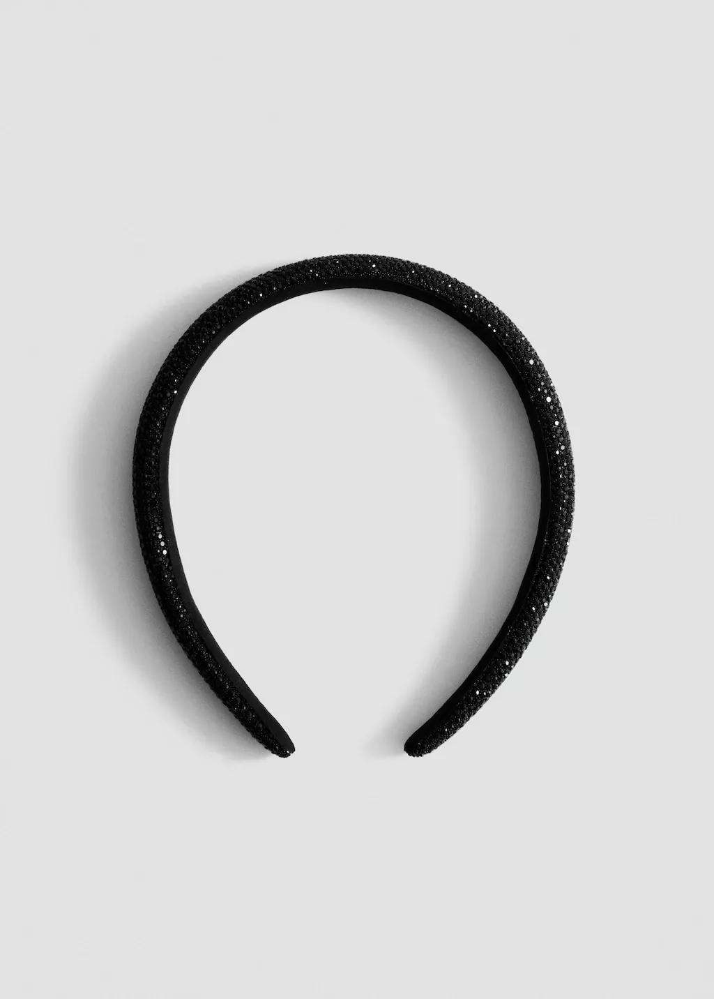 BLACK Glitter headband, Black, large image number 4