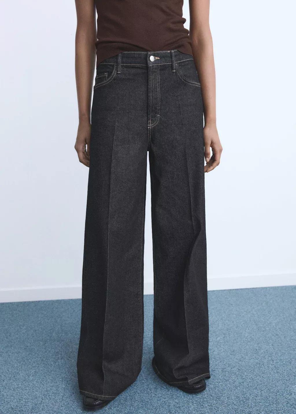 OPEN BLUE High-waisted wide-leg jeans, , large image number 0