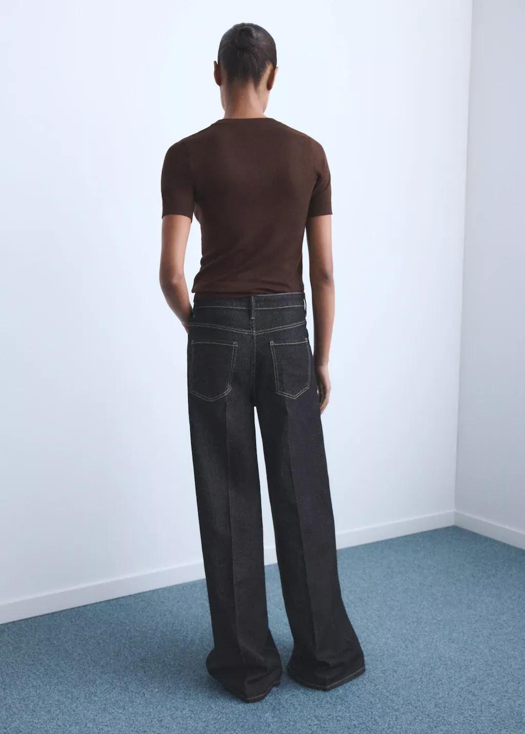 OPEN BLUE High-waisted wide-leg jeans, , large image number 5