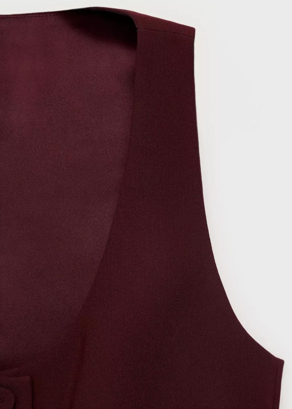 Red Suit waistcoat with buttons, , large image number 7