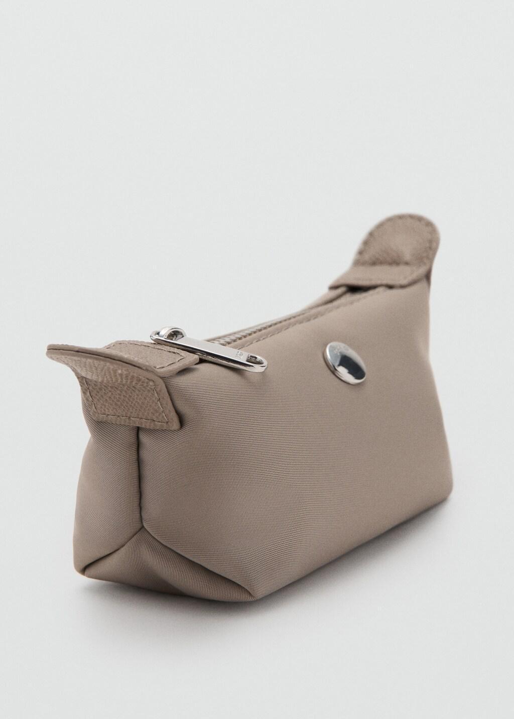 LT PASTEL BROWN Small nylon toiletry bag, 0201_TA, large image number 1