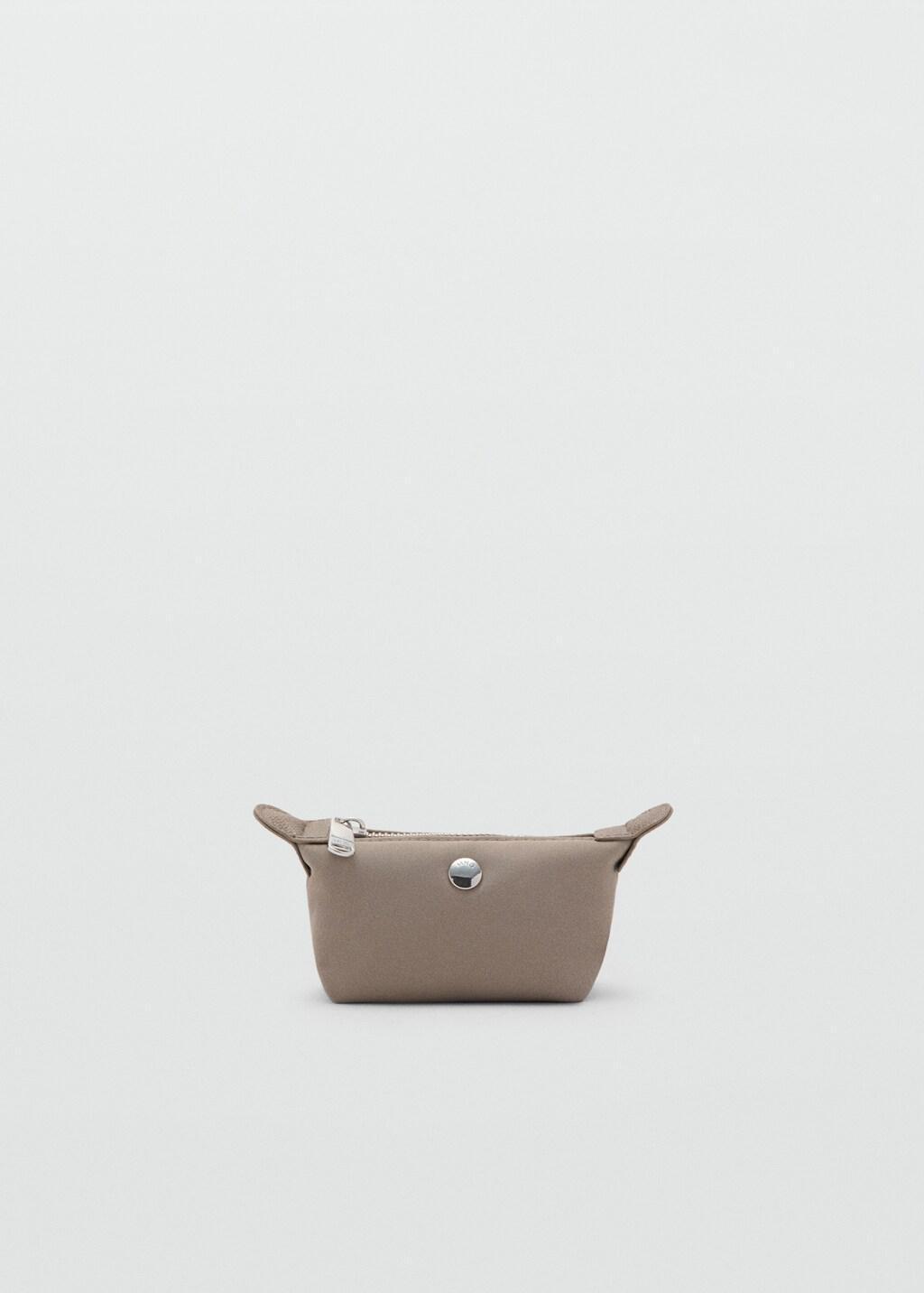LT PASTEL BROWN Small nylon toiletry bag, 0201_TA, large image number 4