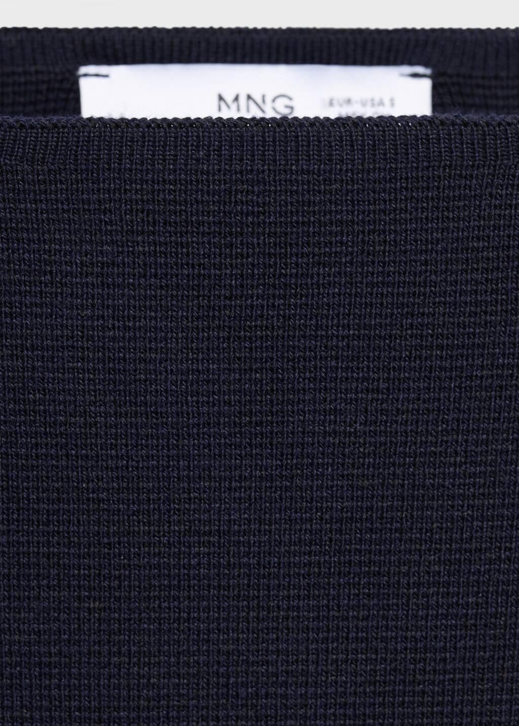 NAVY Fine-knit boat-neck sweater, Navy, large image number 1