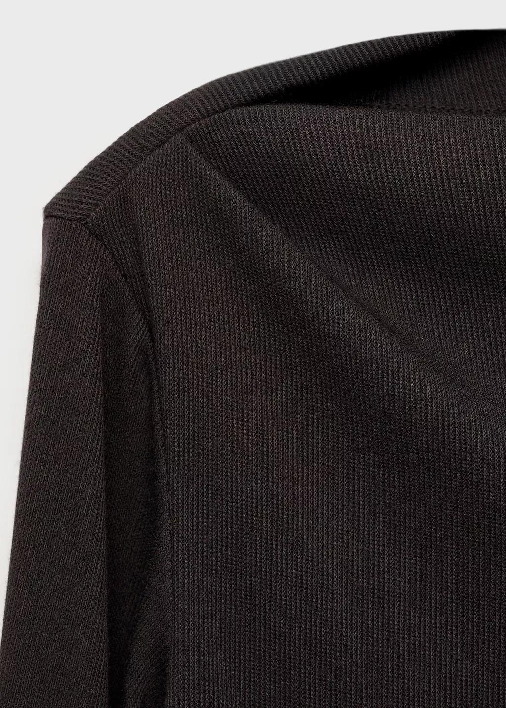 Brown Long-Sleeved Boat Neck T-Shirt, , large image number 2