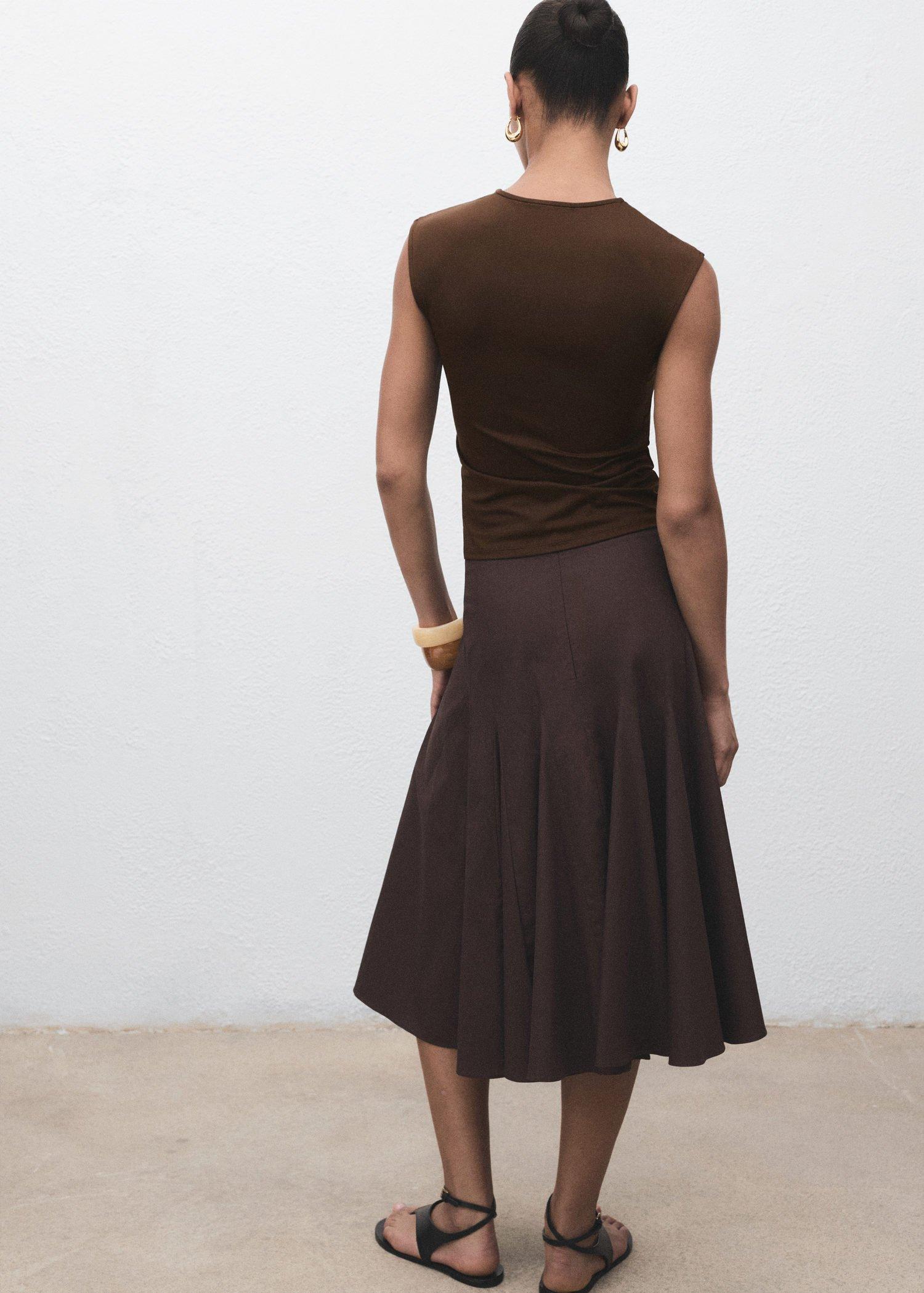 BROWN Fitted tank top, , large image number 2