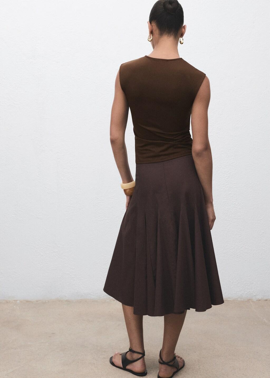 BROWN Fitted tank top, , large image number 5