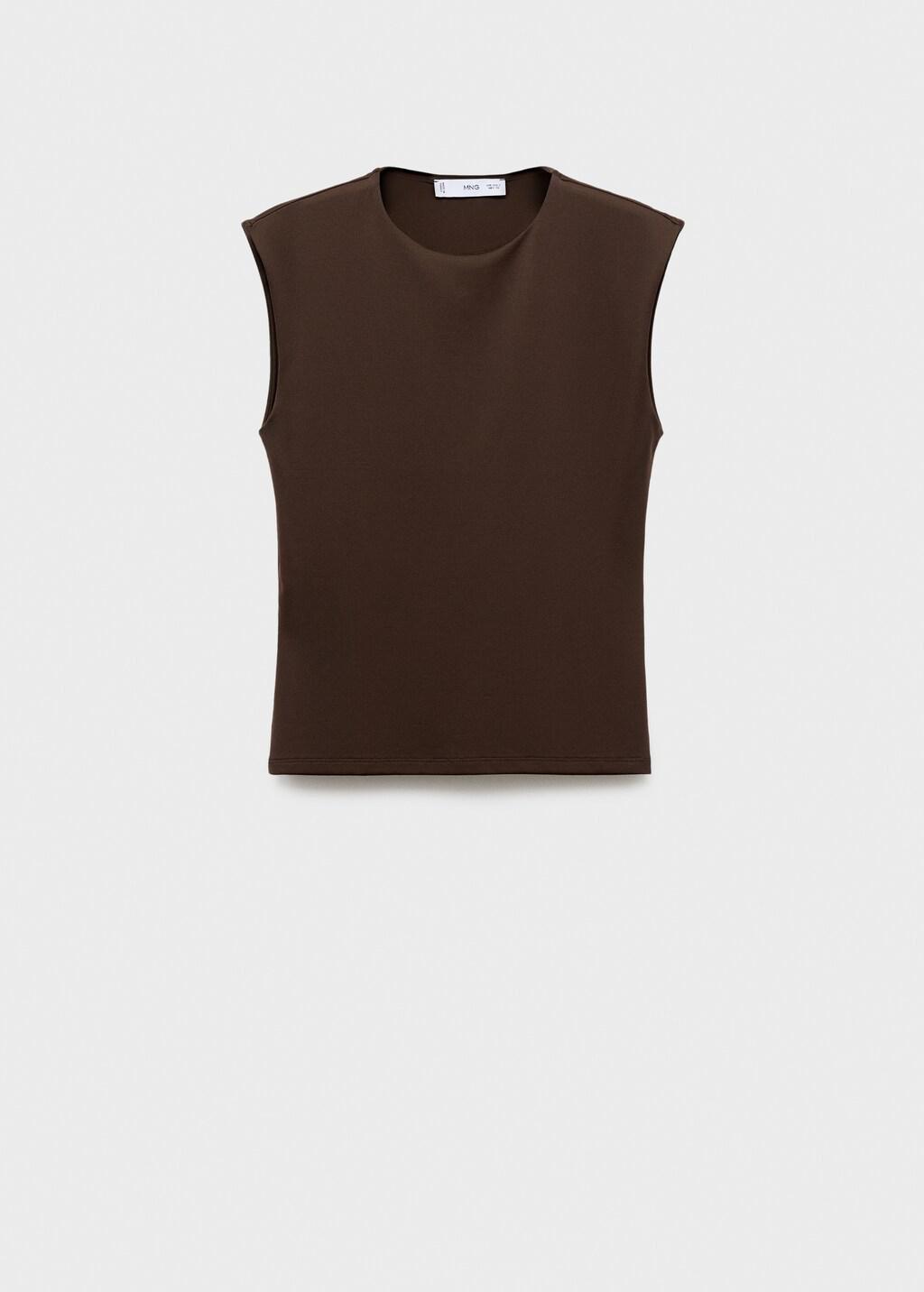 BROWN Fitted tank top, , large image number 14