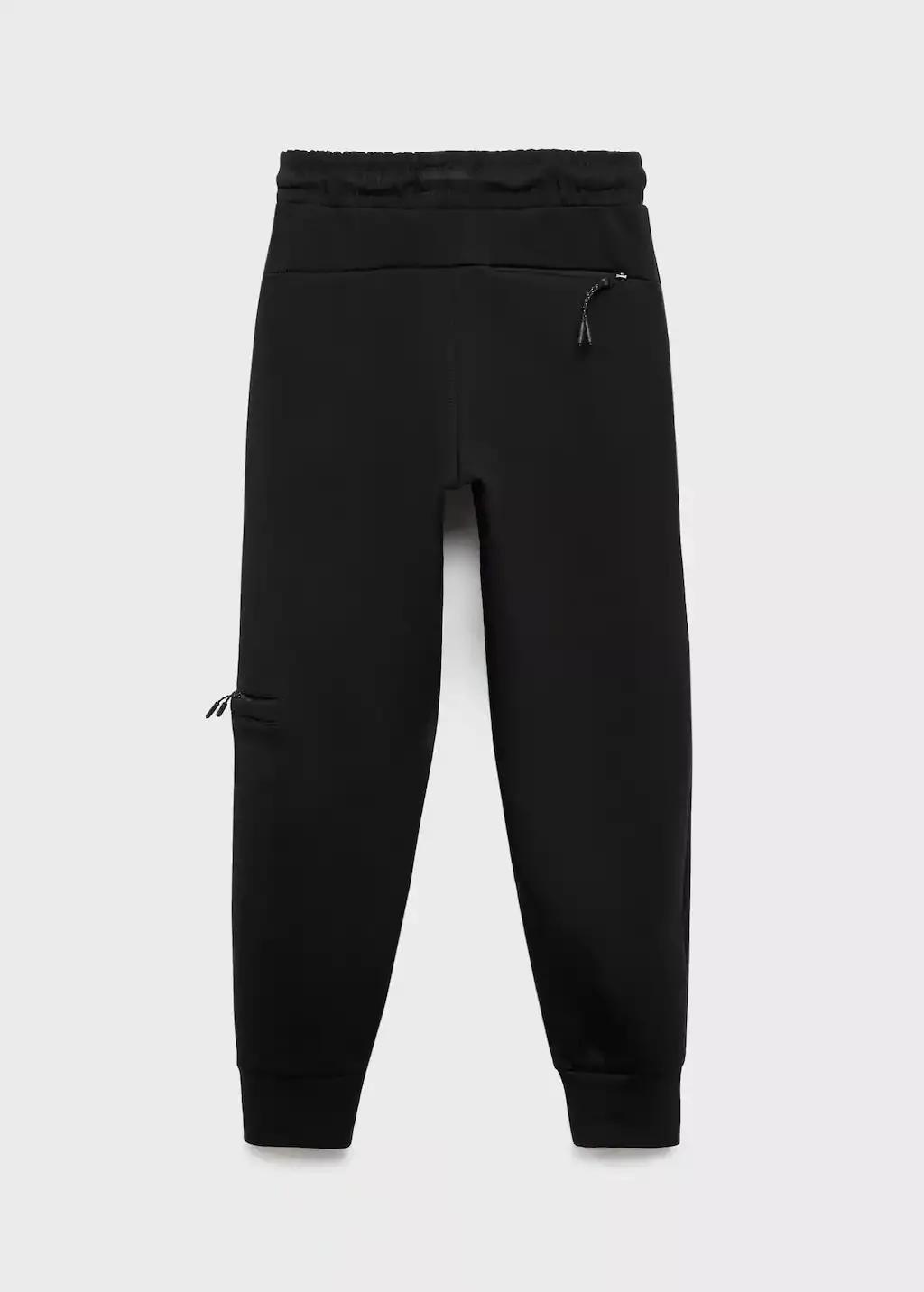 BLACK Joggers interlock, Kids Boy, , large image number 1