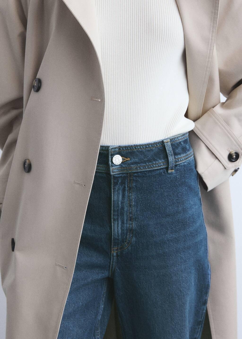 Blue Catherin Culotte High-Rise Jeans, , large image number 1