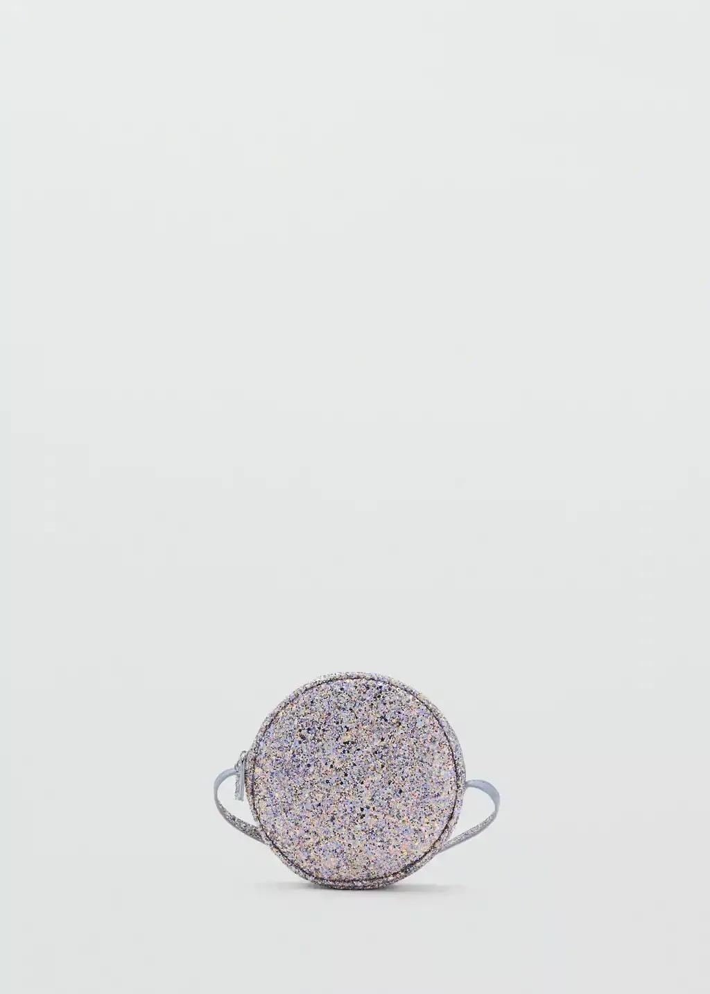 Blue Glitter Bag, Kids Girls, Light-Pastel Blue, large image number 3