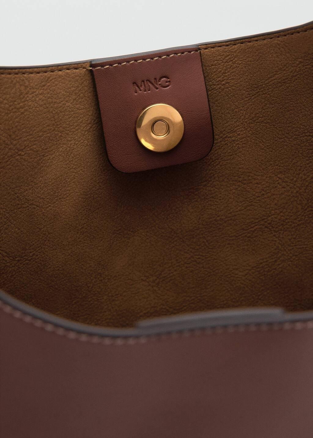 Brown Large Oval Shoulder Bag, Medium Brown, large image number 2