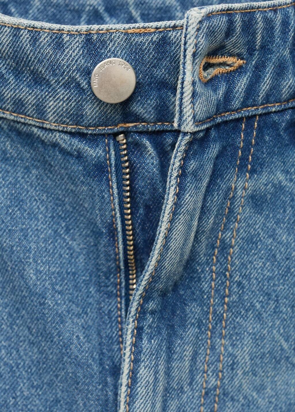 Blue Mid-Rise Balloon Jeans, , large image number 2