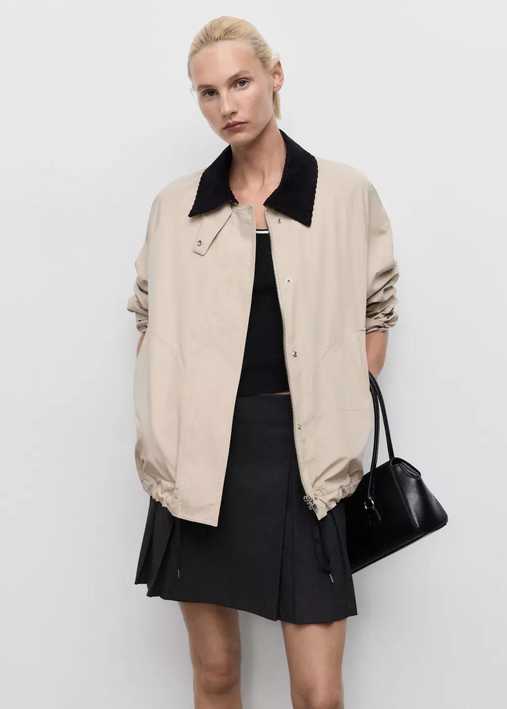 Grey Pleated Mini-Skirt, , large image number 1