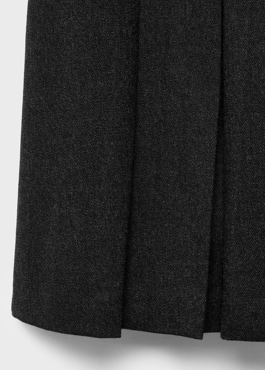 Grey Pleated Mini-Skirt, , large image number 4