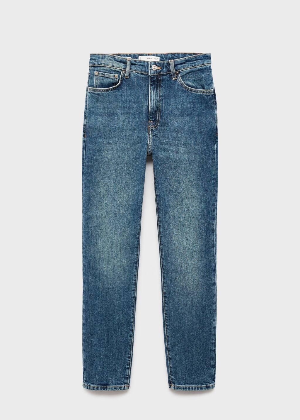 Blue Claudia Slim-Fit Cropped Jeans, , large image number 3
