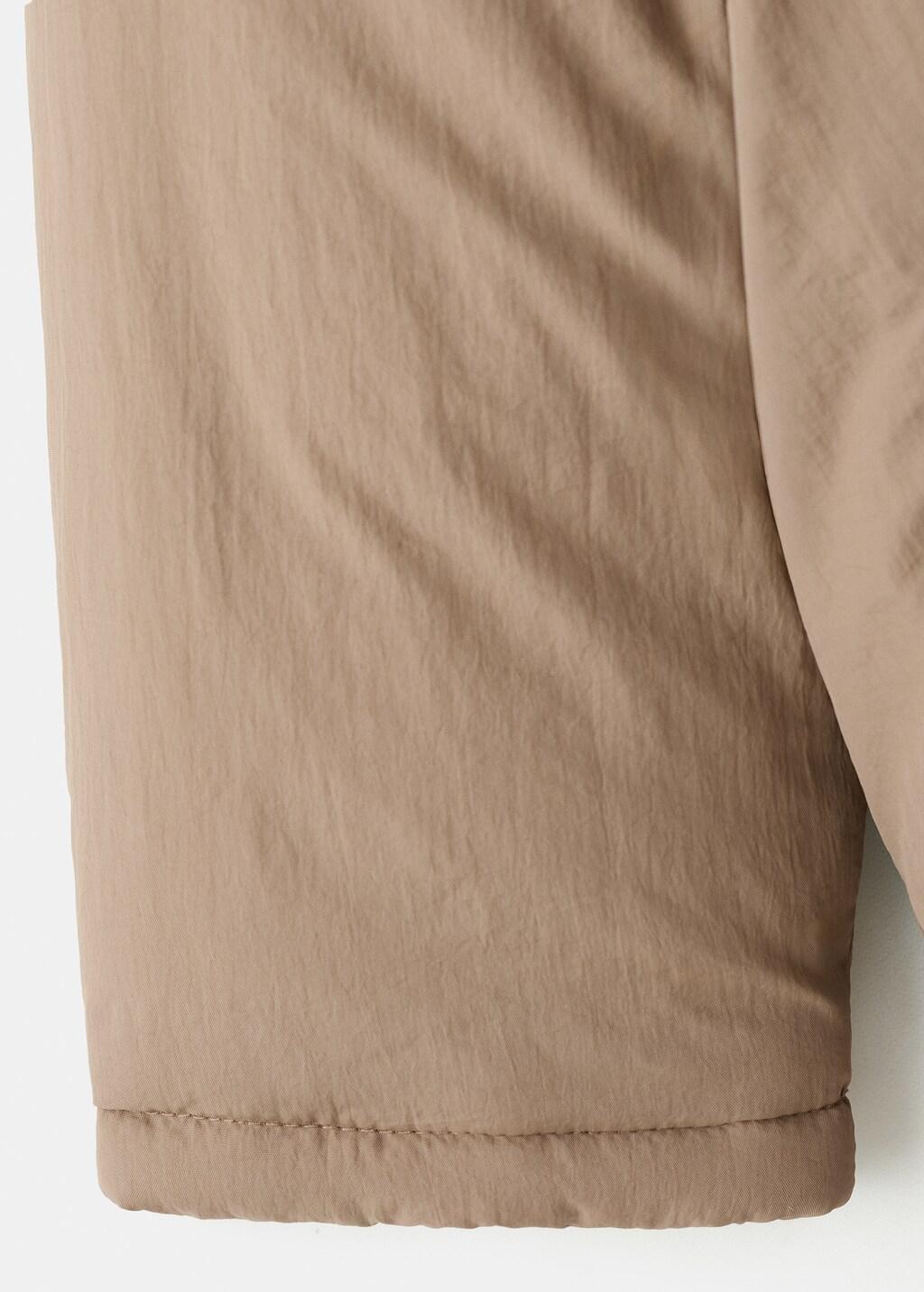 Brown Hooded Anorak With Buttons, Baby Boys, Light Pastel Brown, large image number 4