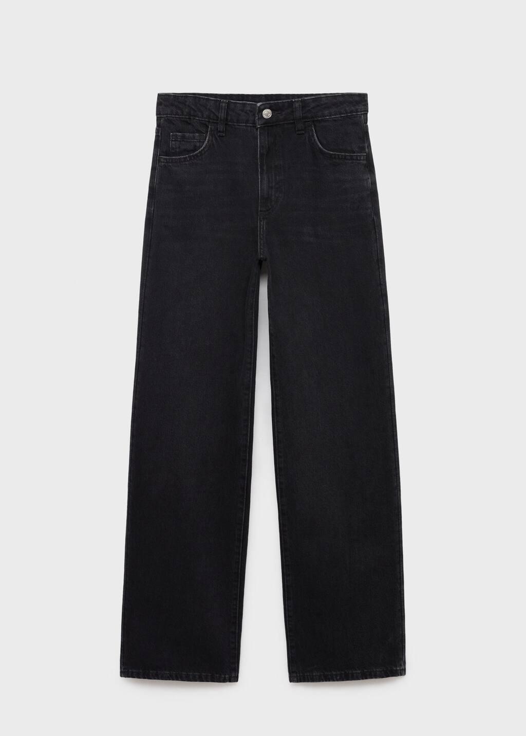 Grey Danila Wide Leg High-Rise Jeans, , large image number 3