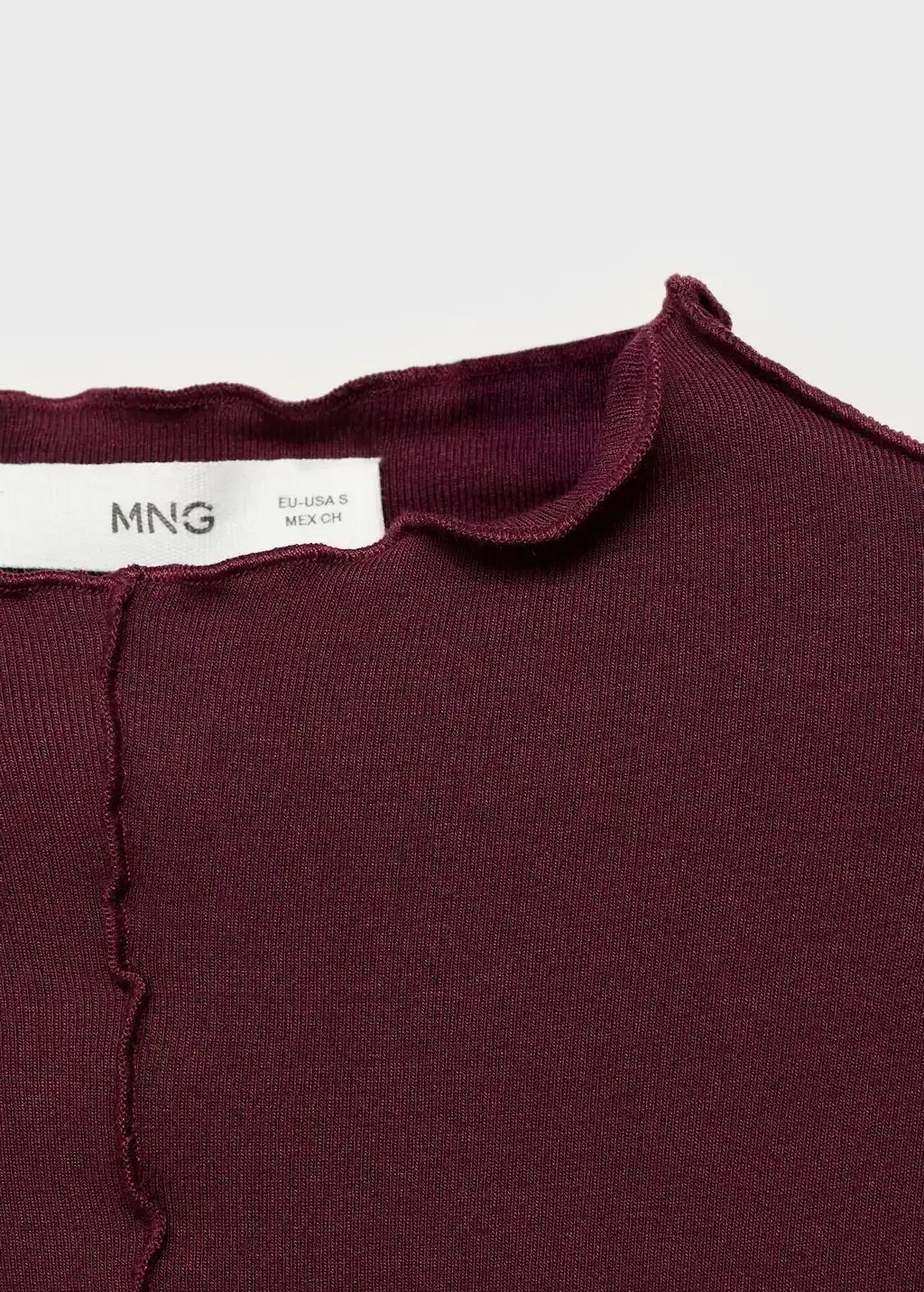 Red Scalloped Edges T-Shirt, , large image number 2