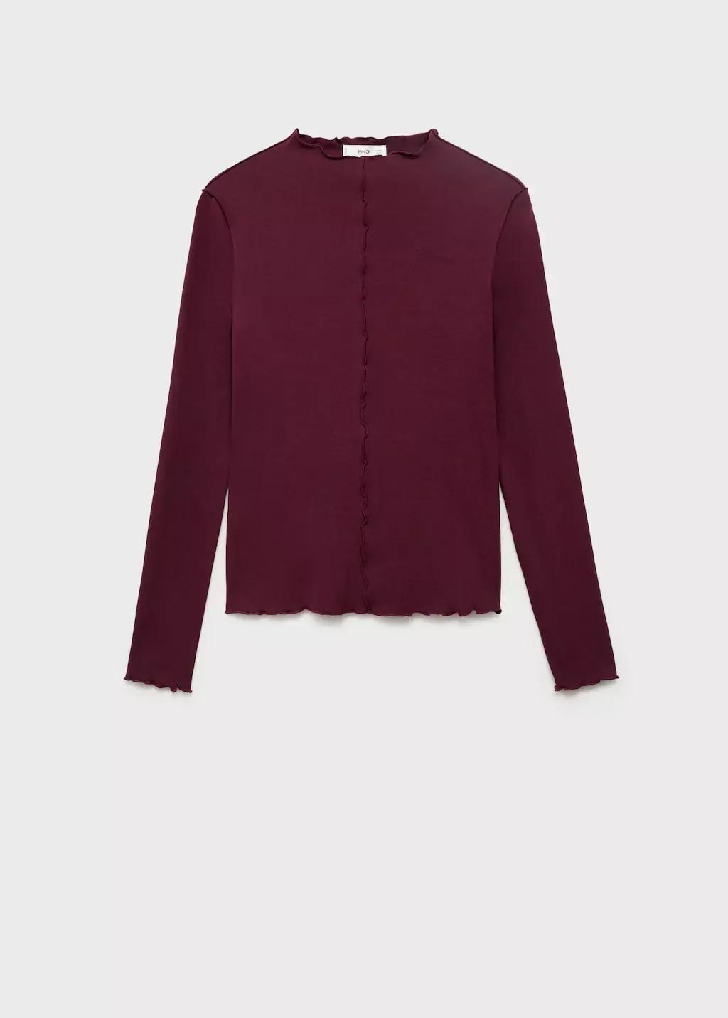 Red Scalloped Edges T-Shirt, , large image number 3