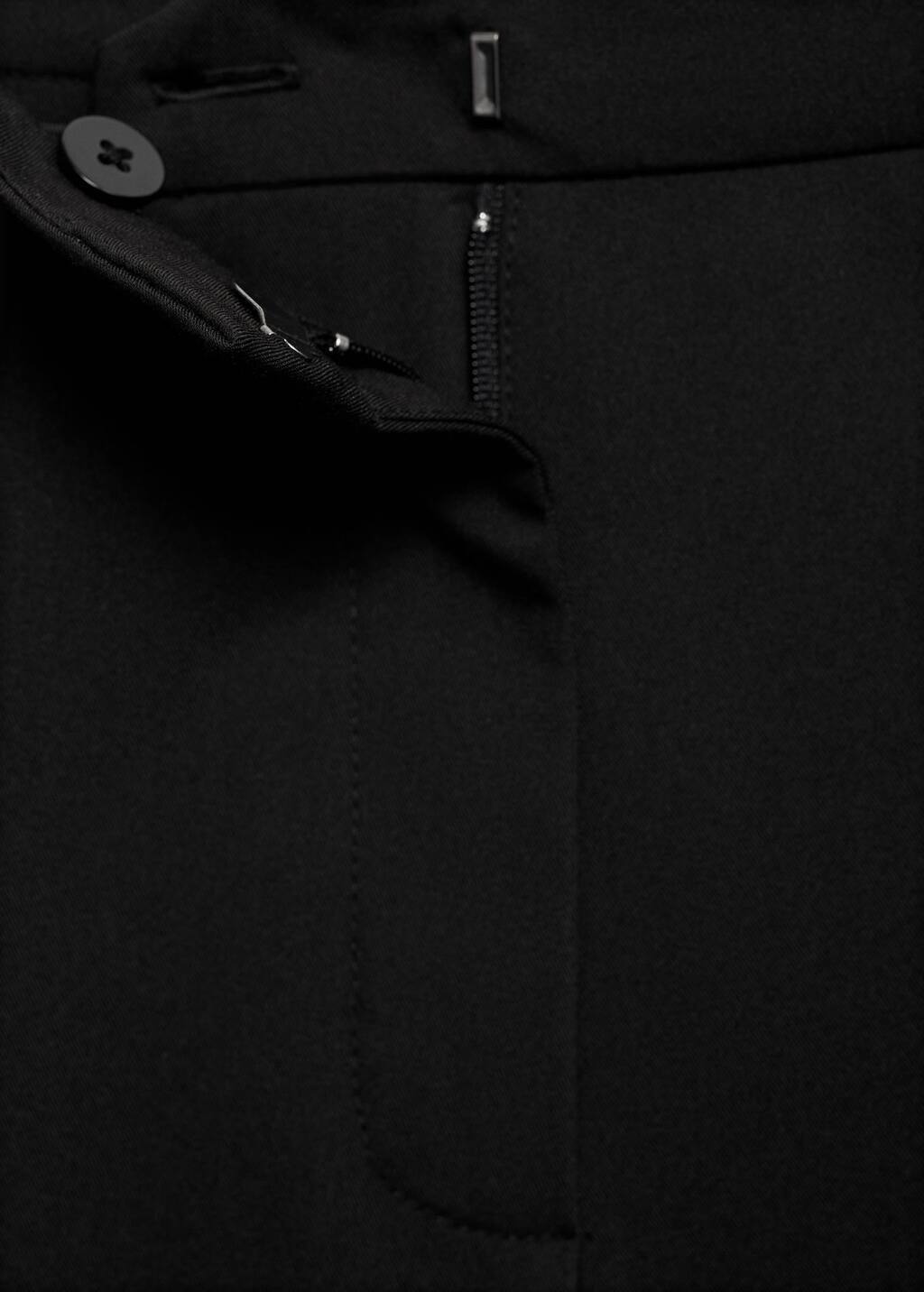 BLACK Straight suit trousers, 0201_99, large image number 6