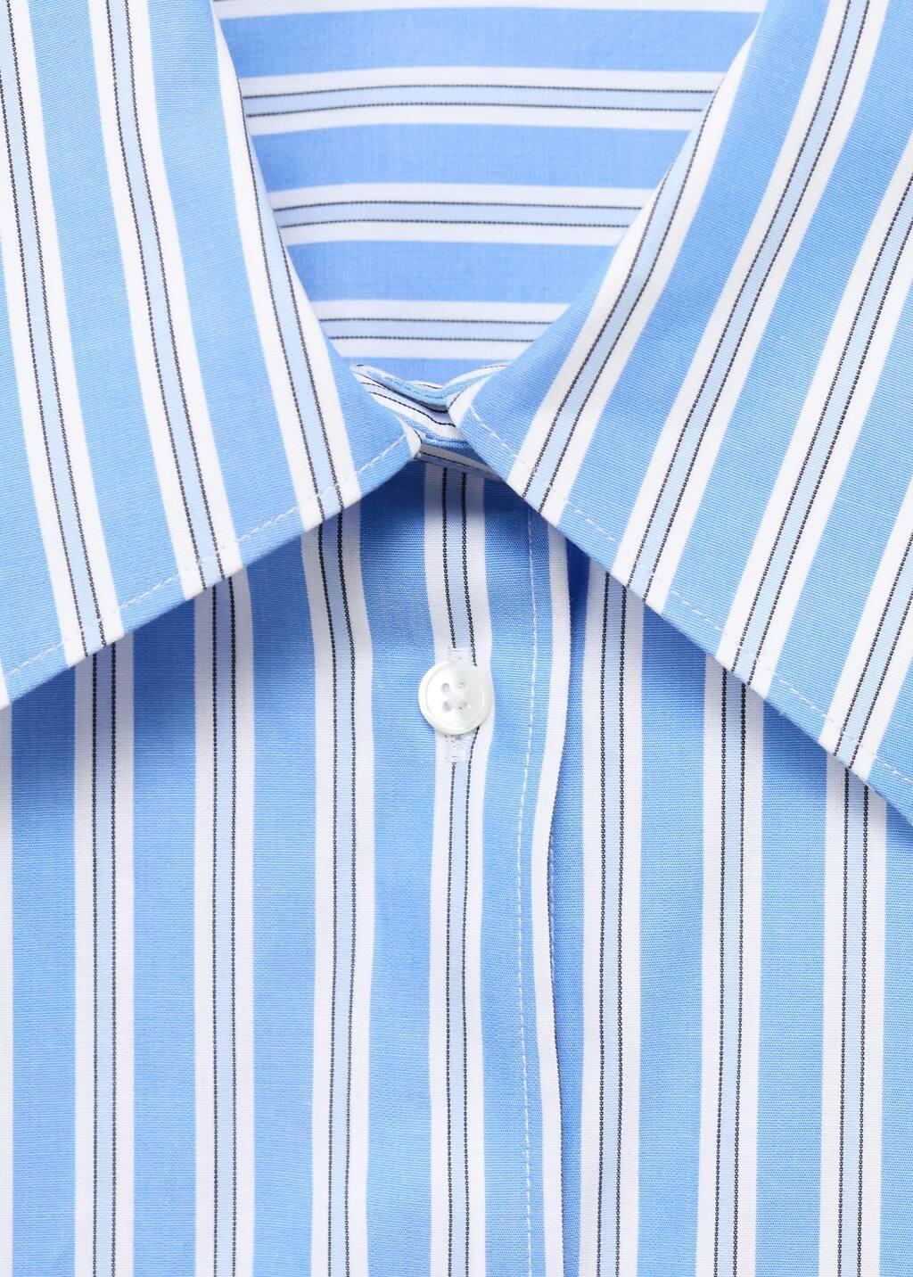 Blue Lt Pastel Oversize Poplin Shirt, , large image number 3
