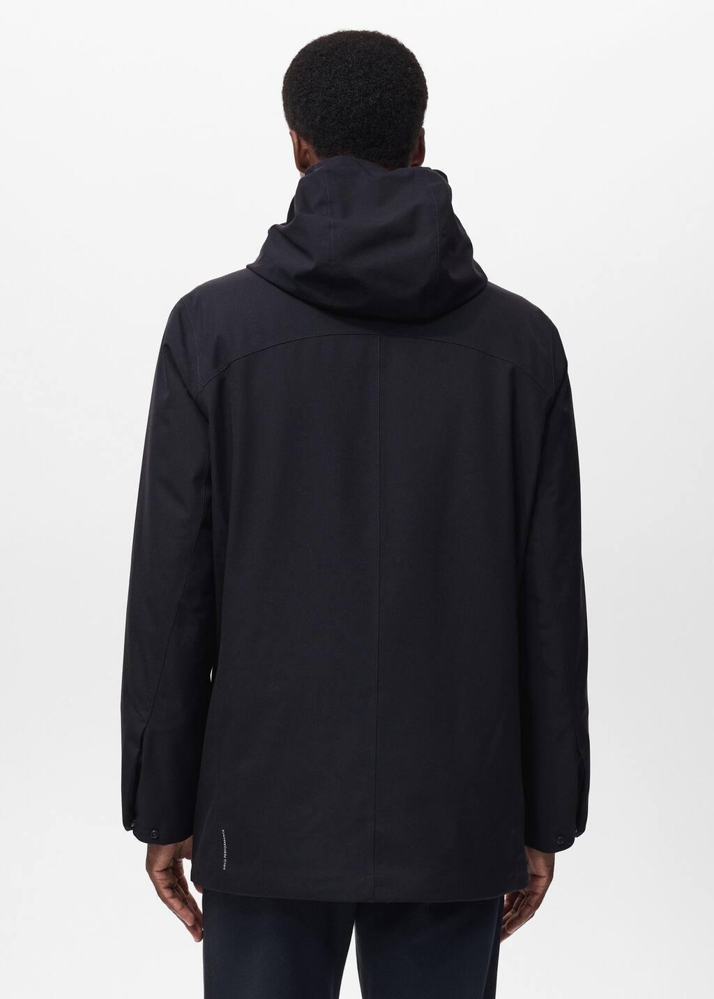 Navy Packable Water-Repellent Padded Thermolite Parka, Navy, large image number 4