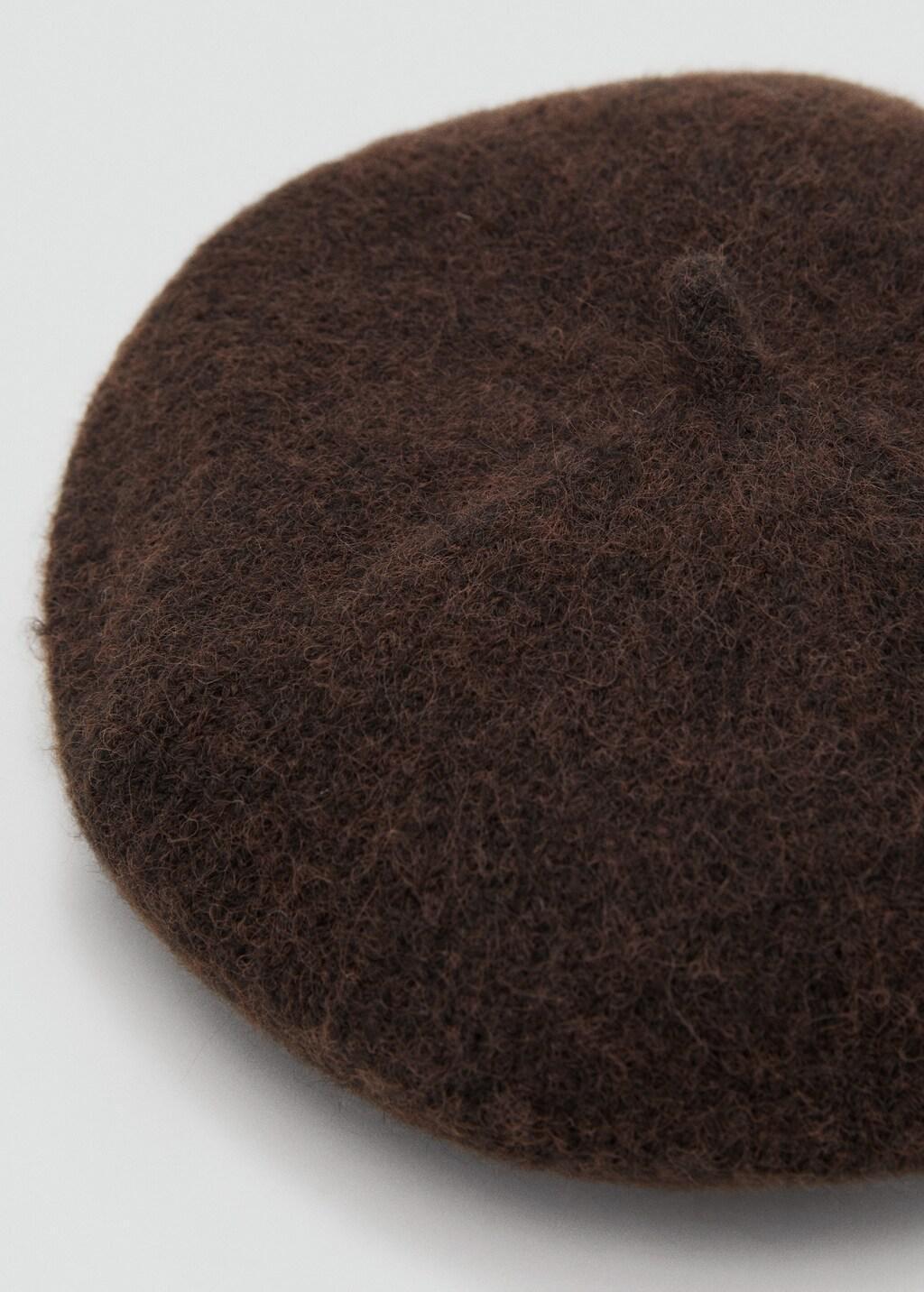 Brown Striped Beret, 0201_32, large image number 0