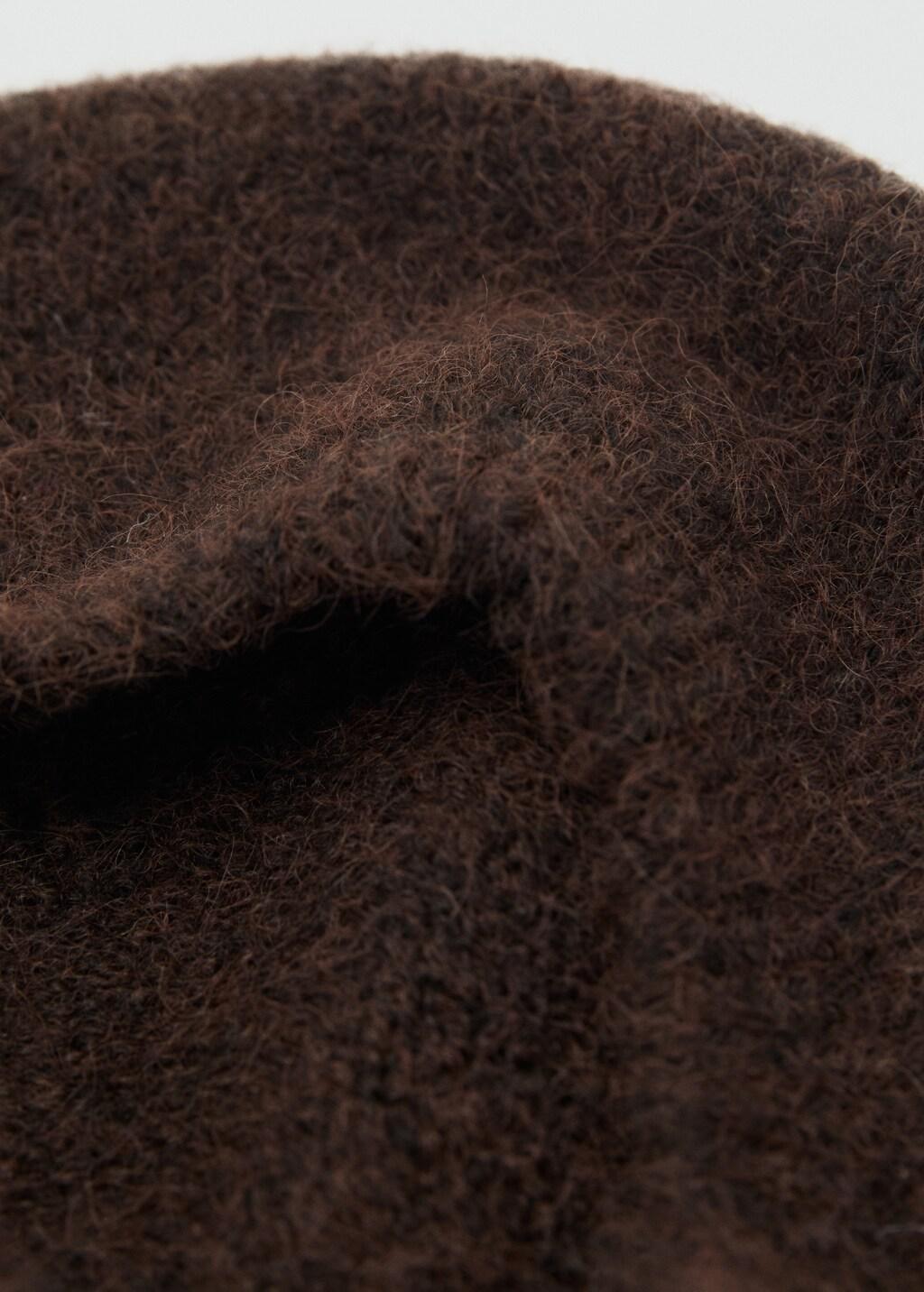 Brown Striped Beret, 0201_32, large image number 1