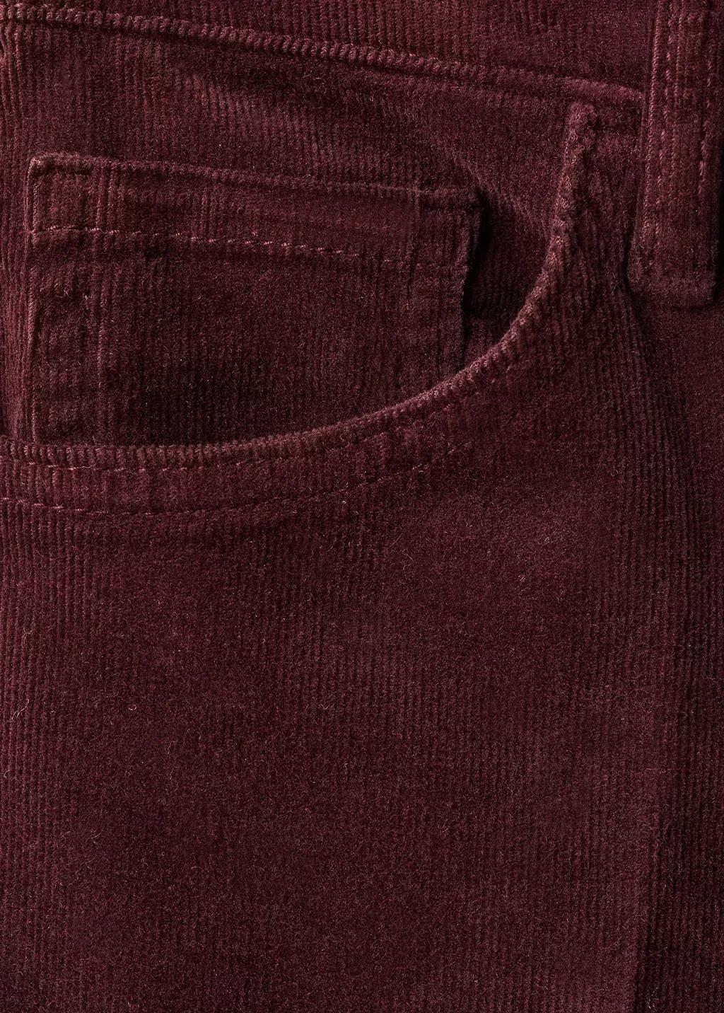 Red Corduroy Flared Jeans, 0201_77, large image number 5