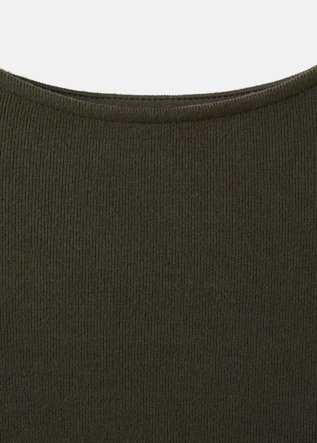 Khaki Ruched Fitted Dress, 0201_37, large image number 1