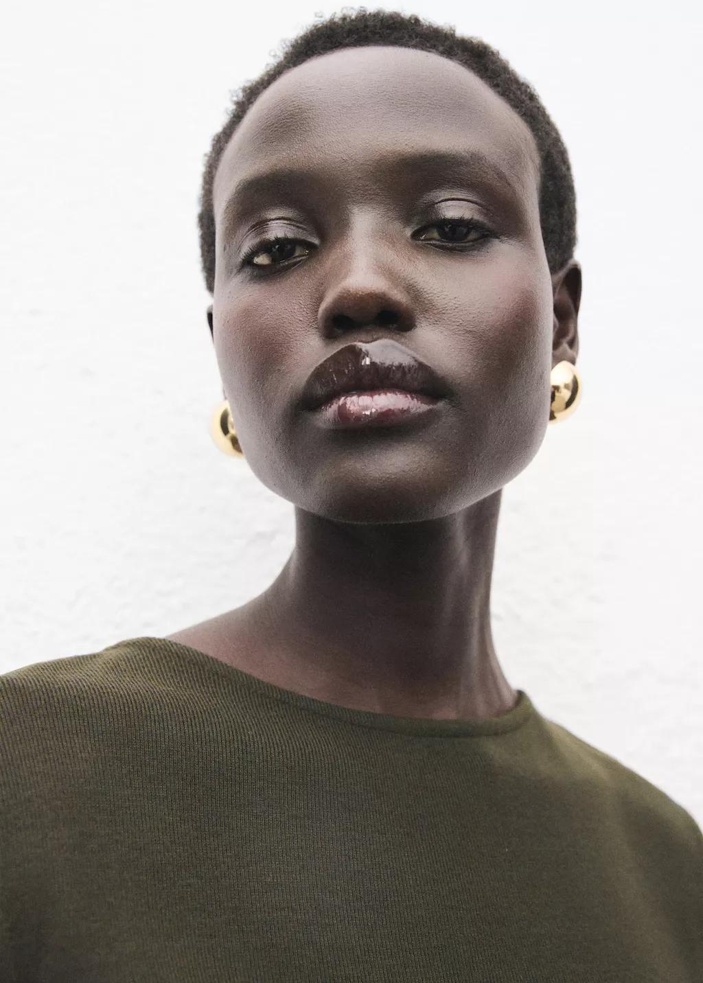 Khaki Ruched Fitted Dress, 0201_37, large image number 4