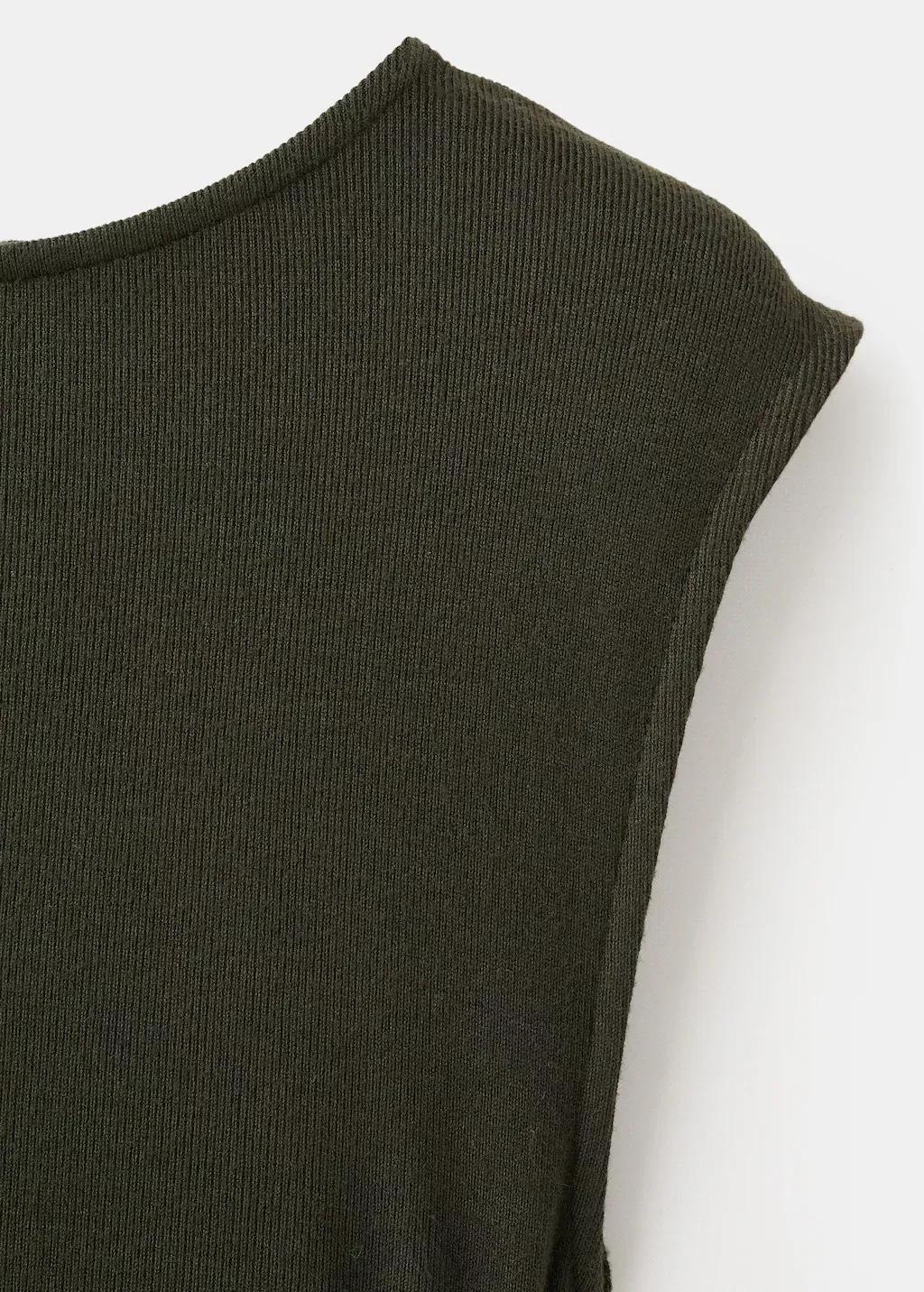 Khaki Ruched Fitted Dress, 0201_37, large image number 5