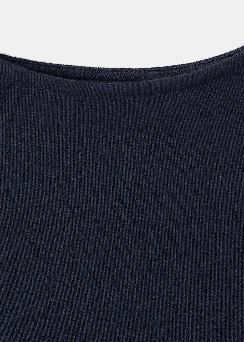 NAVY Fine-knit dress with gathered sides, 0201_56, large image number 1