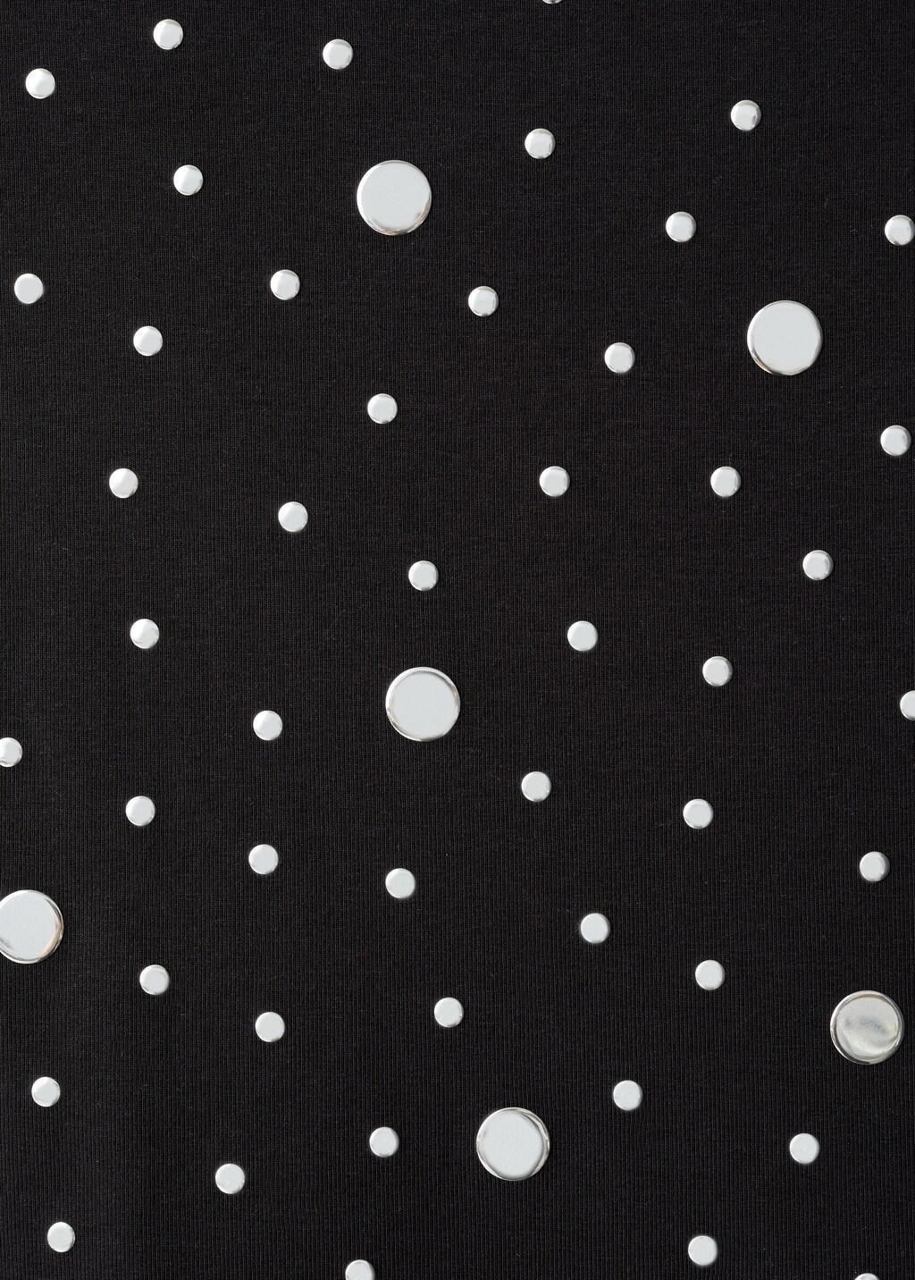 BLACK Boat-neck top with rhinestones, 0201_99, large image number 5