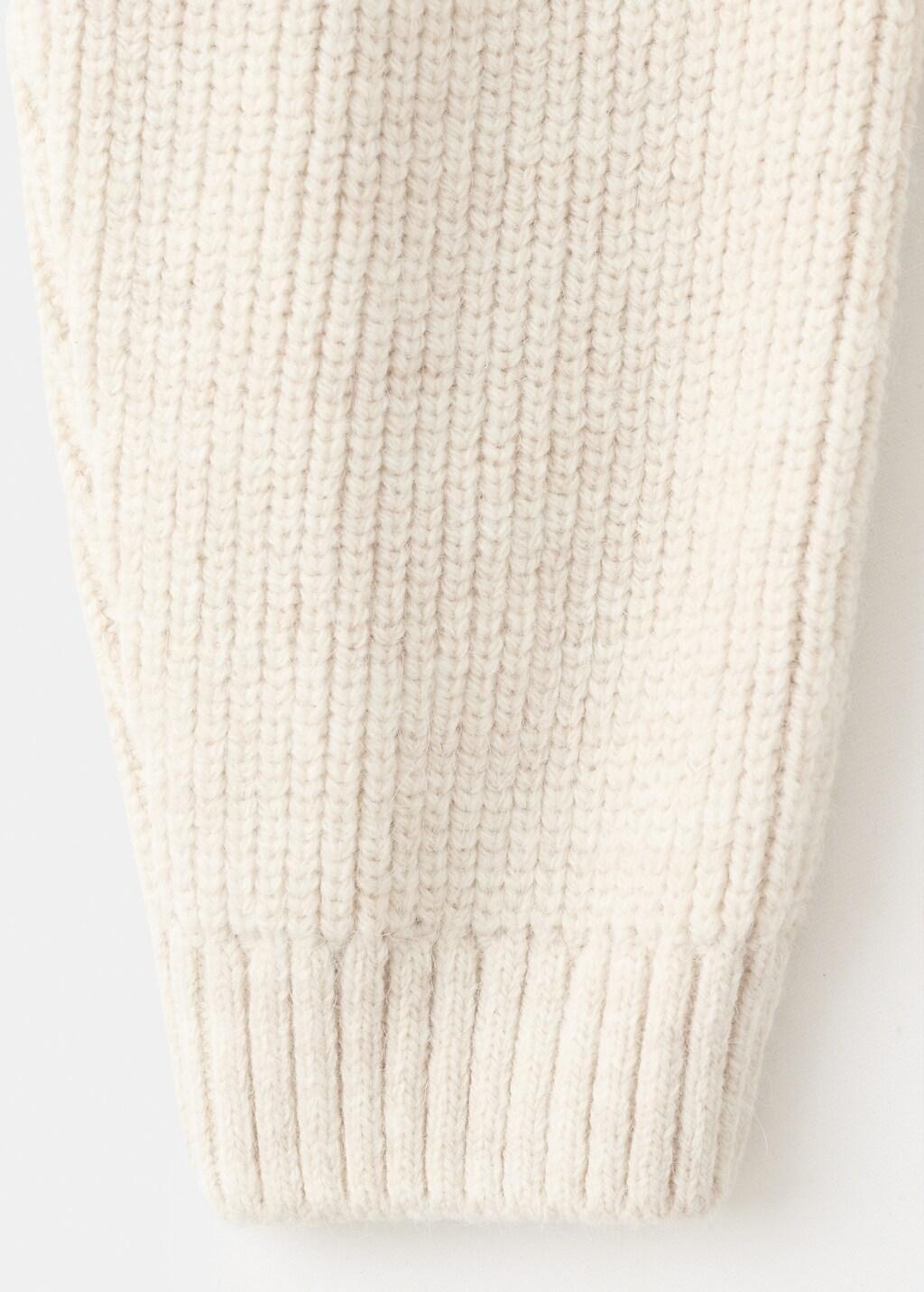 Beige V-Neck Cardigan With Bows, 0201_08, large image number 5