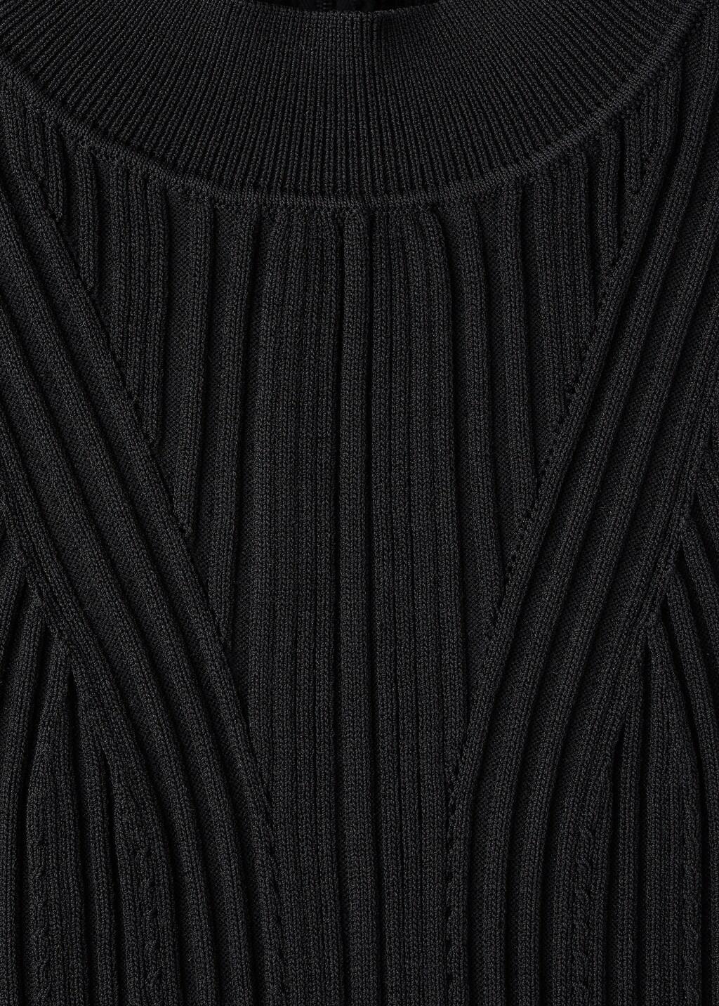 Black Fringed Jumpsuit, Black, large image number 5