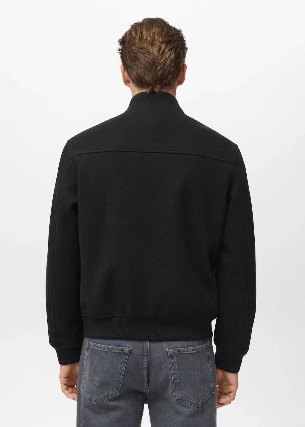 BLACK Bomber jacket with zip, Black, large image number 2