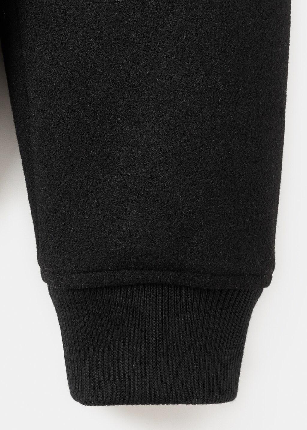 BLACK Bomber jacket with zip, Black, large image number 5