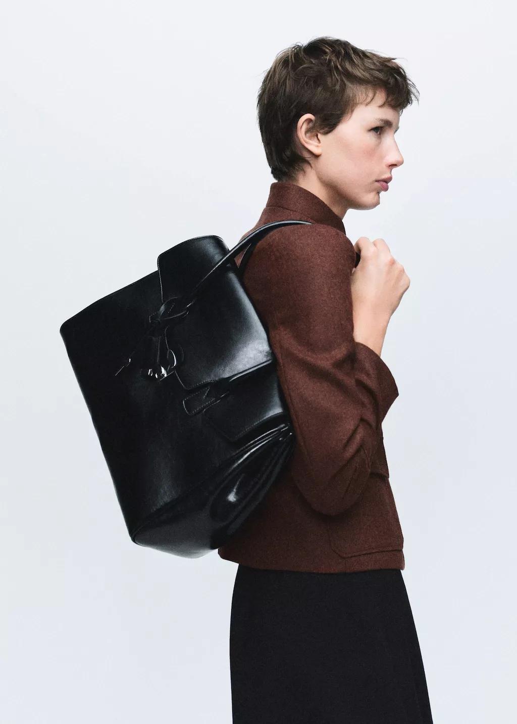 MEDIUM BROWN Wool jacket with band collar and pockets, 0201_31, large image number 3