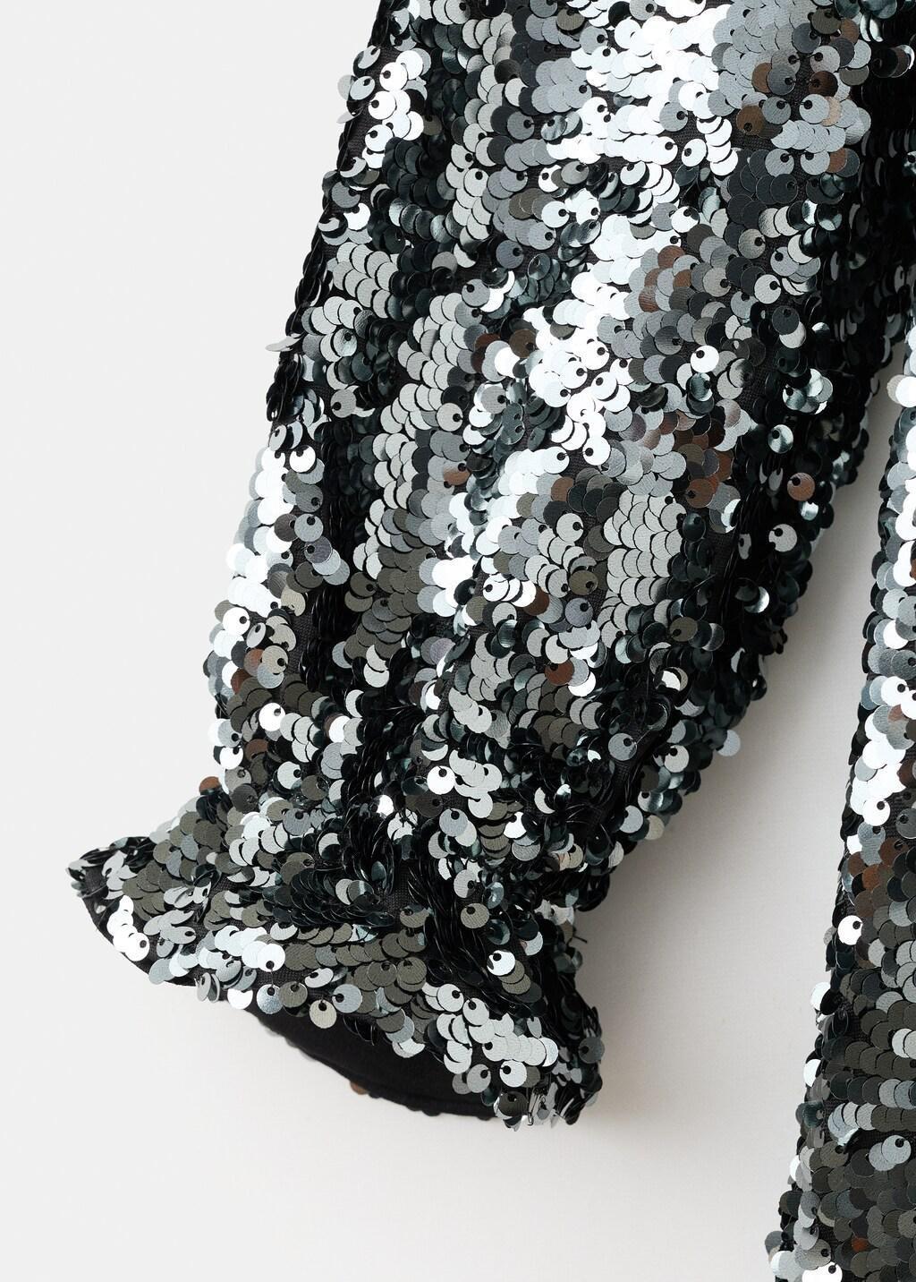 Black Sequined Dress, Black, large image number 2