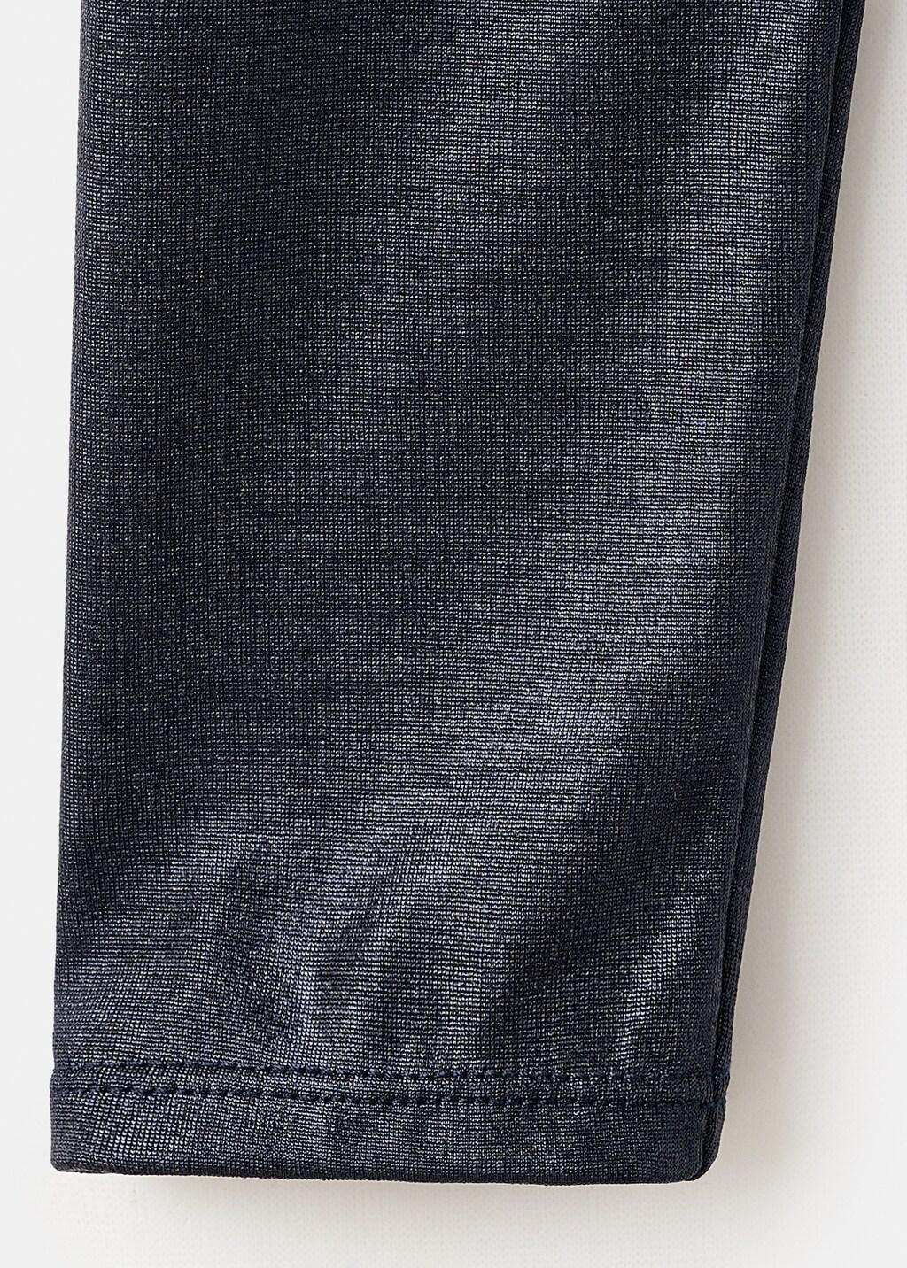 Navy Metallic Boat-Neck Top, Navy, large image number 1