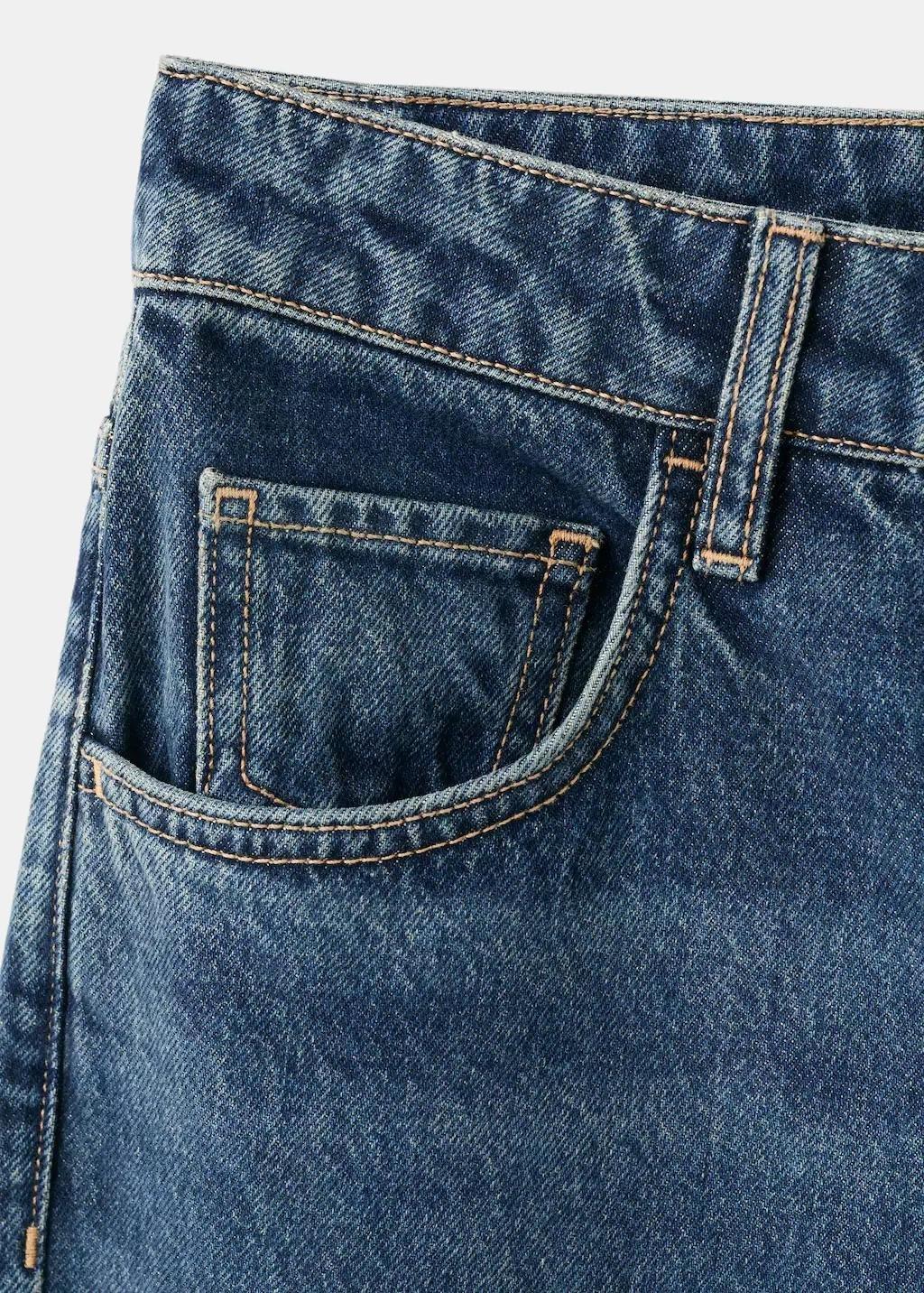 Blue Low-Rise Flared Jeans, Open Blue, large image number 4