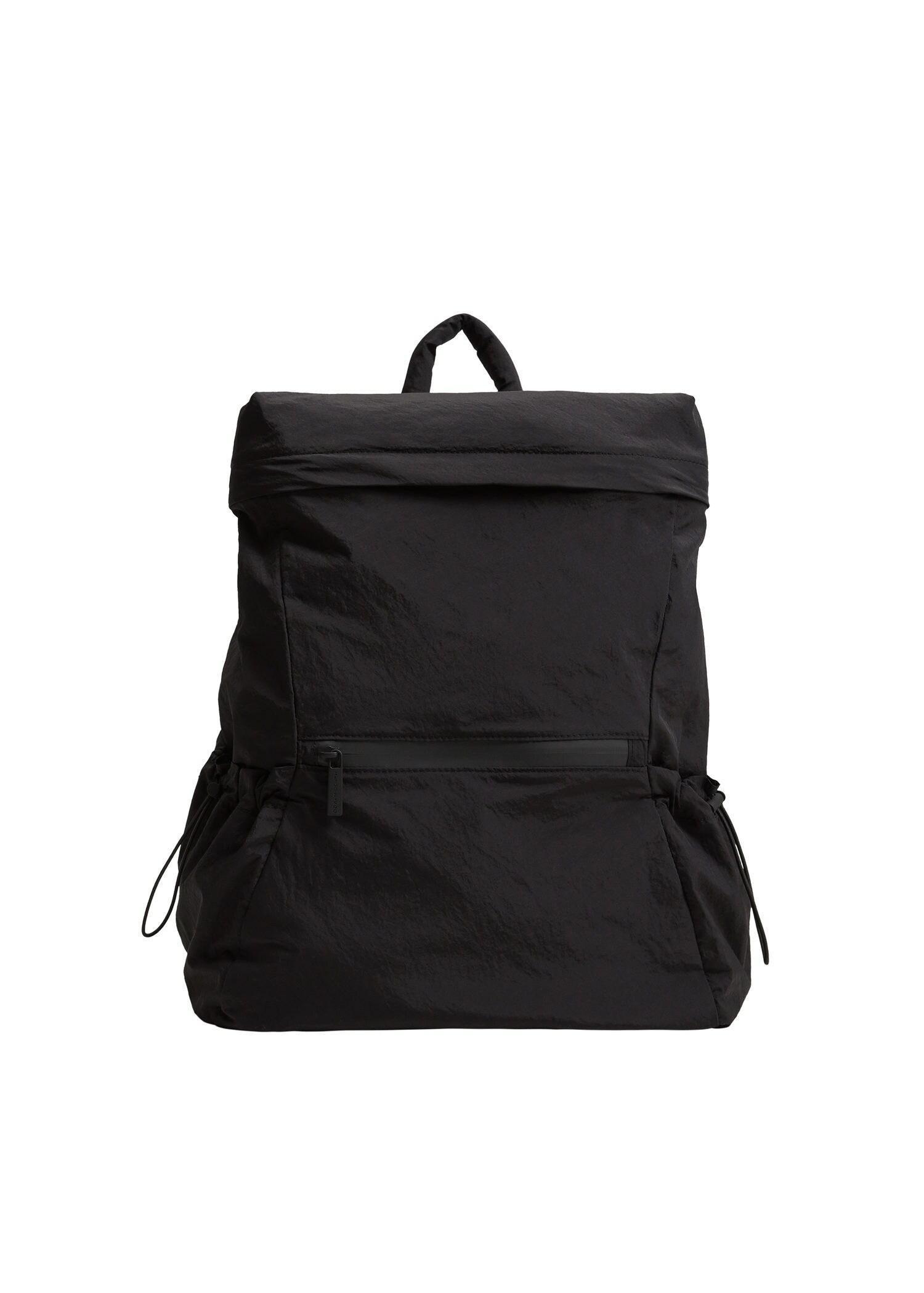 Black Side Pocket Backpack, Women, , large image number 0
