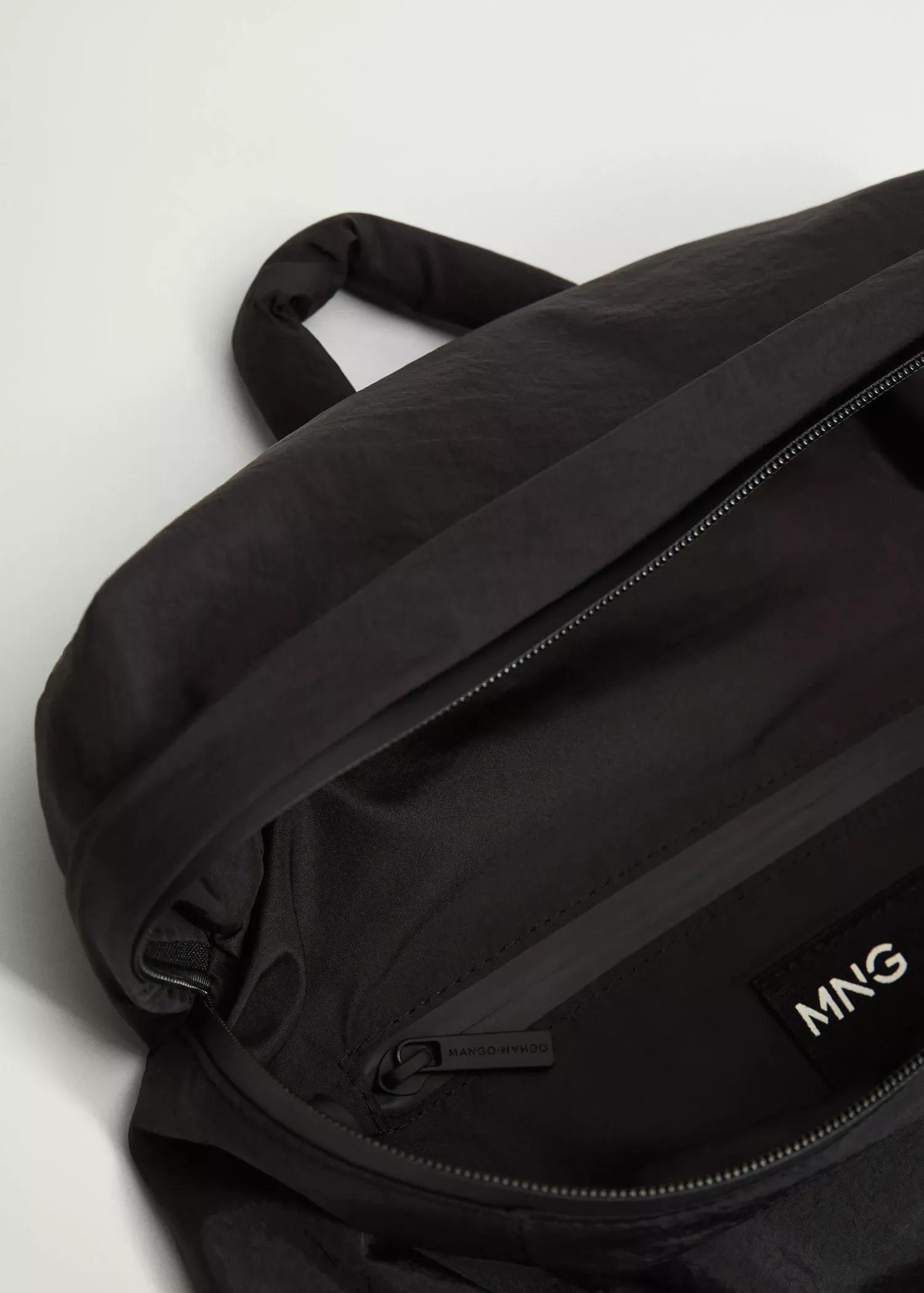 Black Side Pocket Backpack, Women, , large image number 2