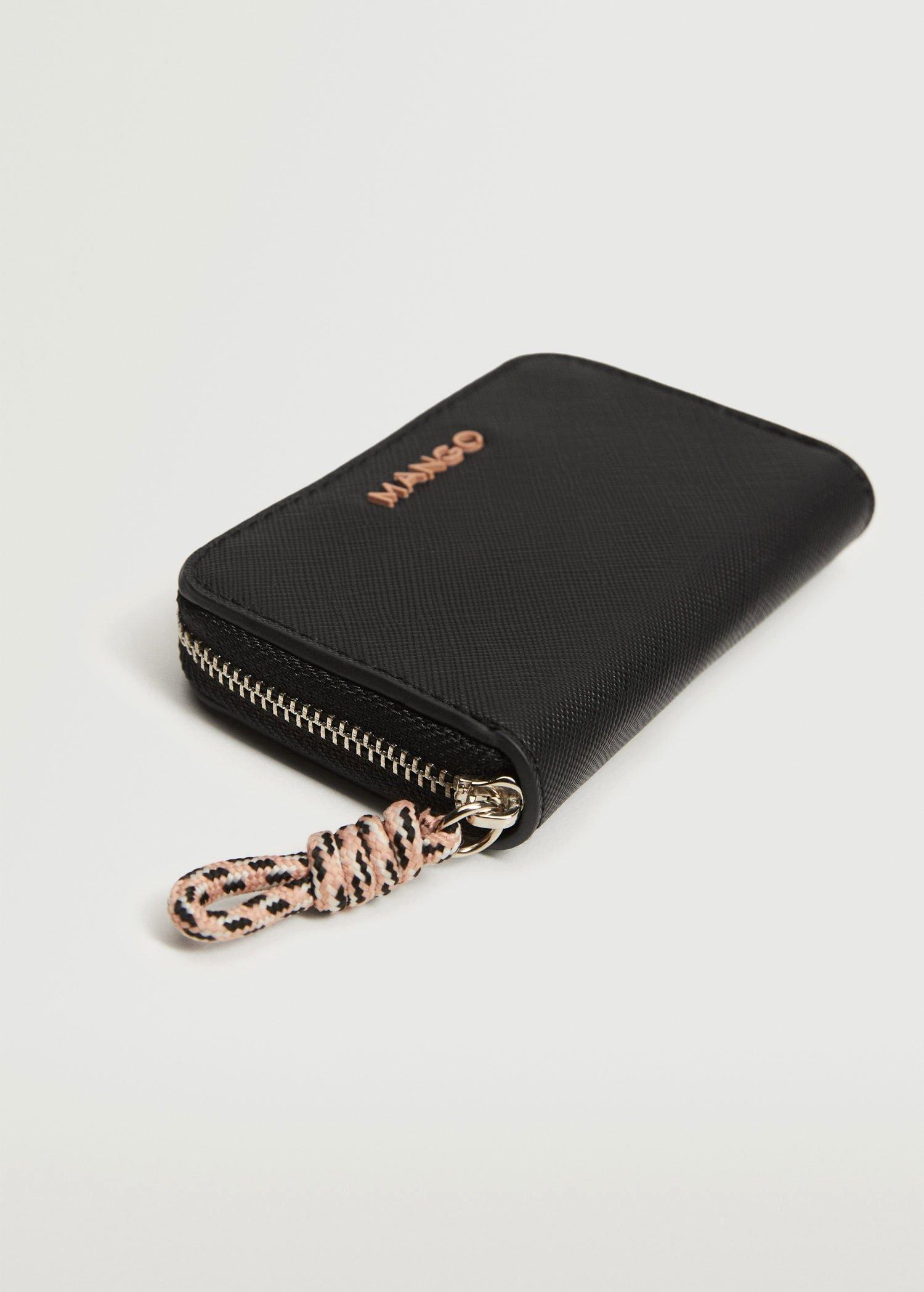 Black Knot Saffiano-Effect Purse, Women, , large image number 0