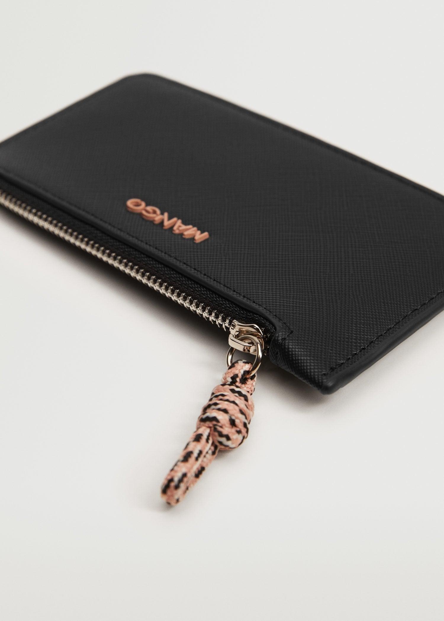 Black Knot Saffiano-Effect Cardholder, Women, , large image number 2