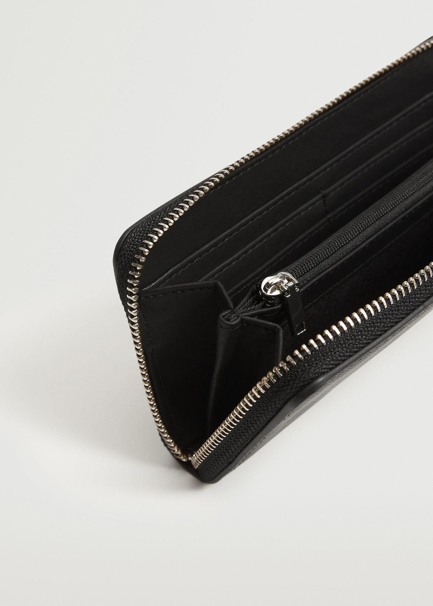 Black Knot Saffiano-Effect Wallet, Women, , large image number 1
