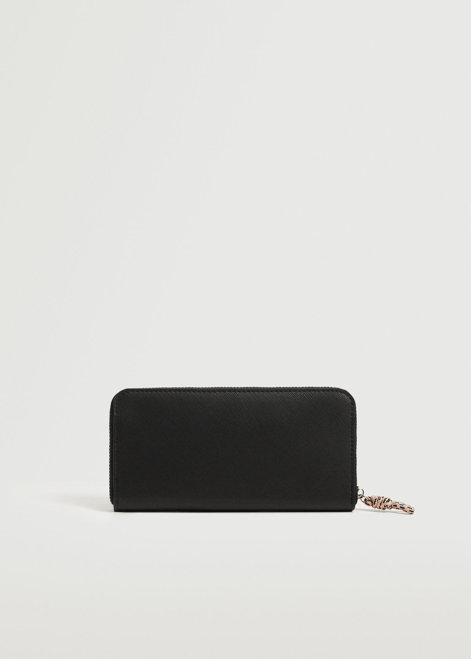 Black Knot Saffiano-Effect Wallet, Women, , large image number 2